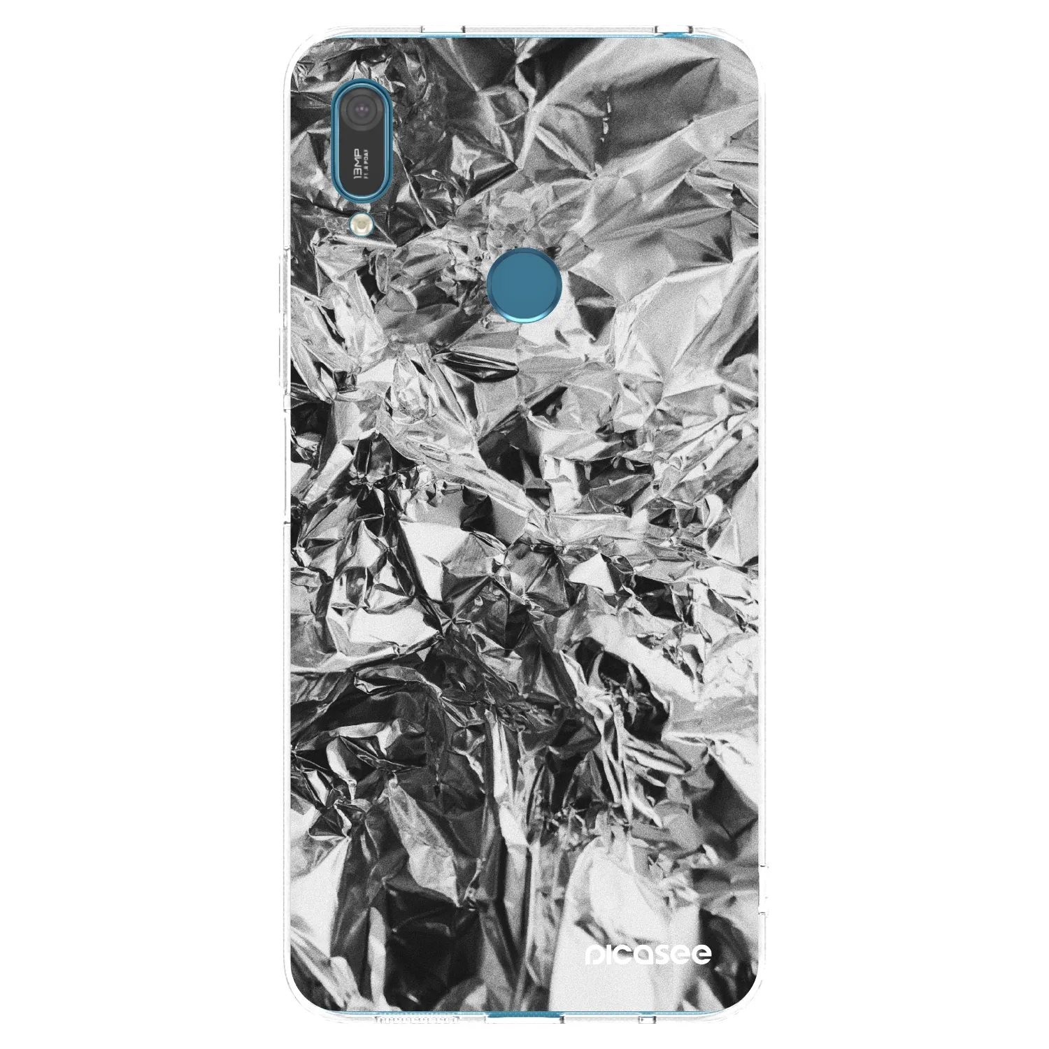 Picasee silikónový prehľadný obal pre Huawei Y7 2019 - Chrome