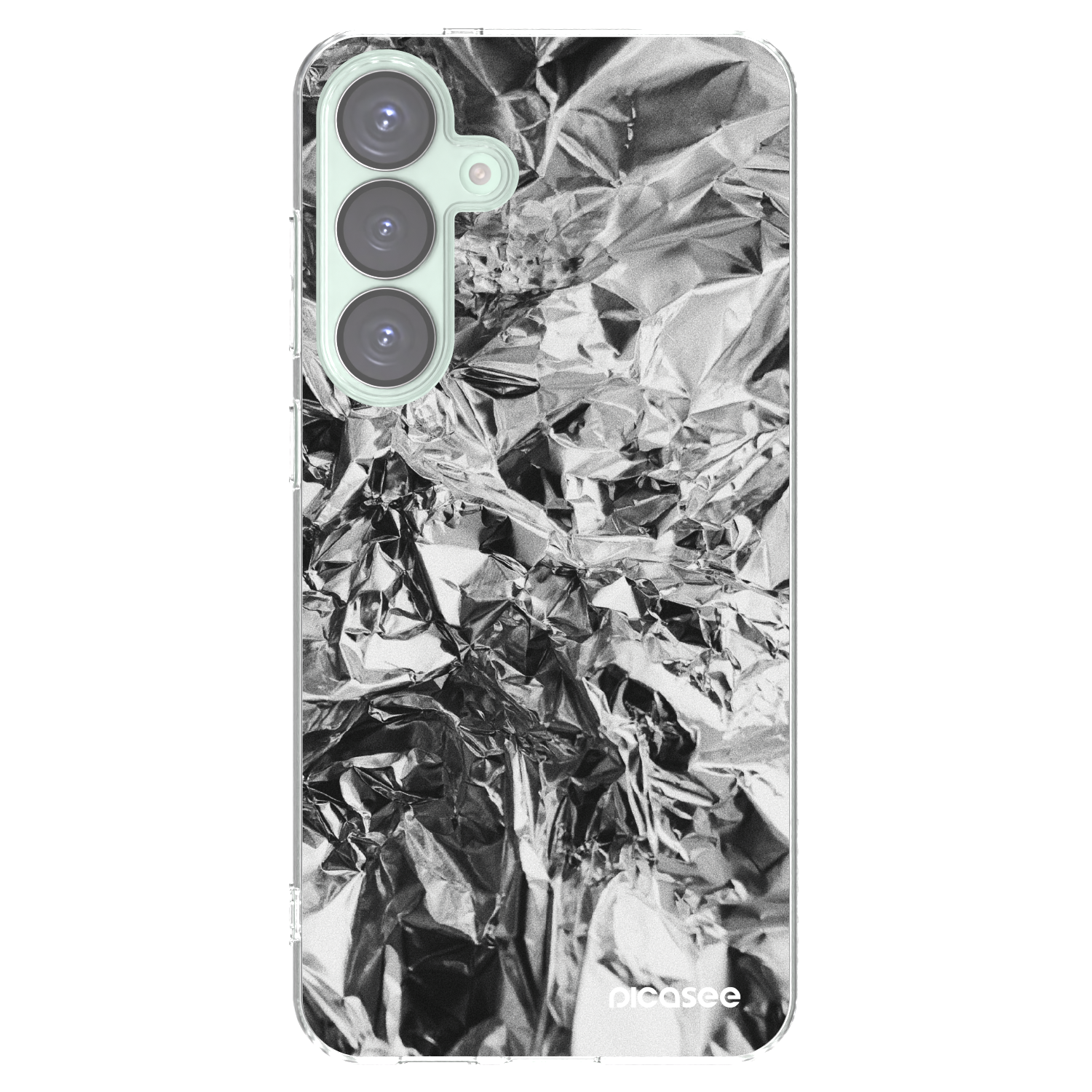 Picasee silikónový prehľadný obal pre Samsung Galaxy S25+ 5G - Chrome