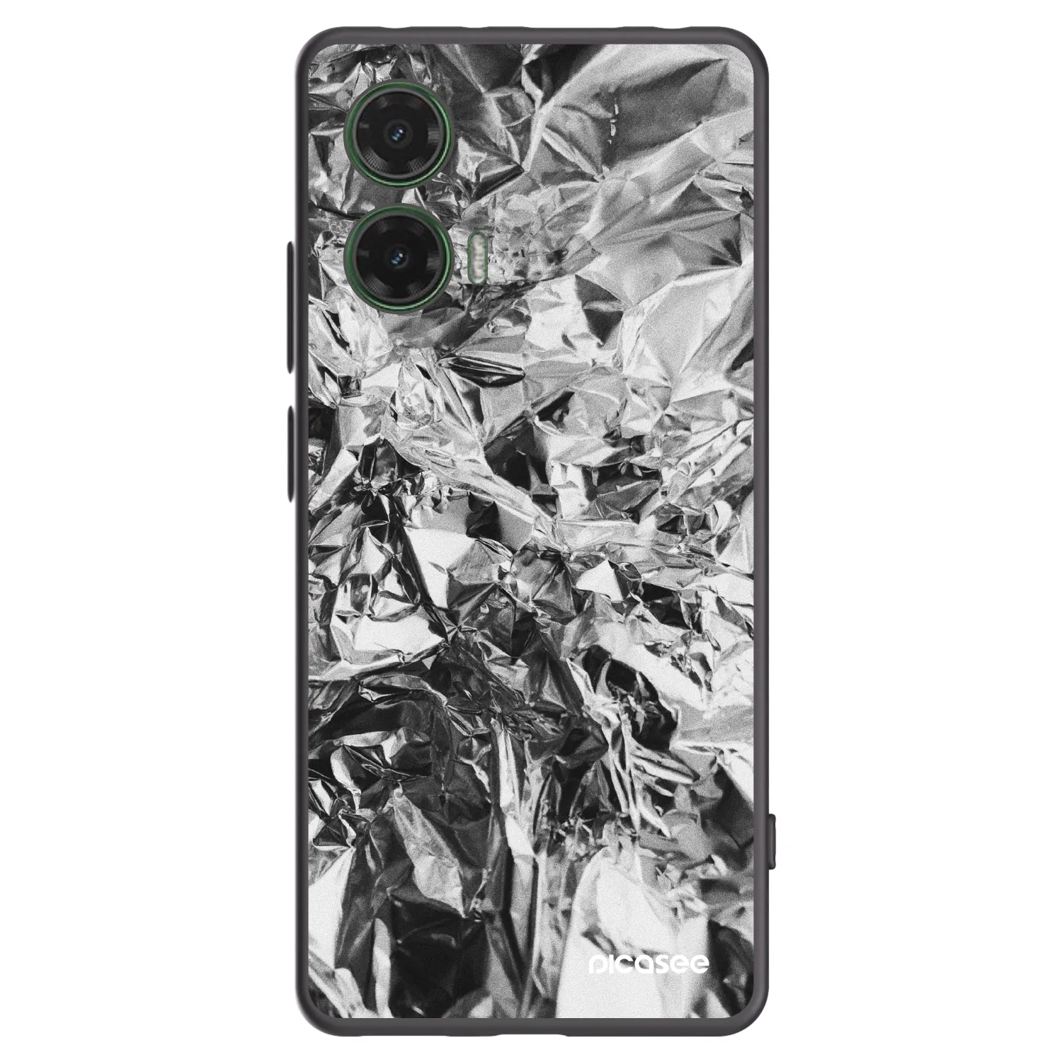 Picasee silikónový čierny obal pre Motorola Moto G35 5G - Chrome
