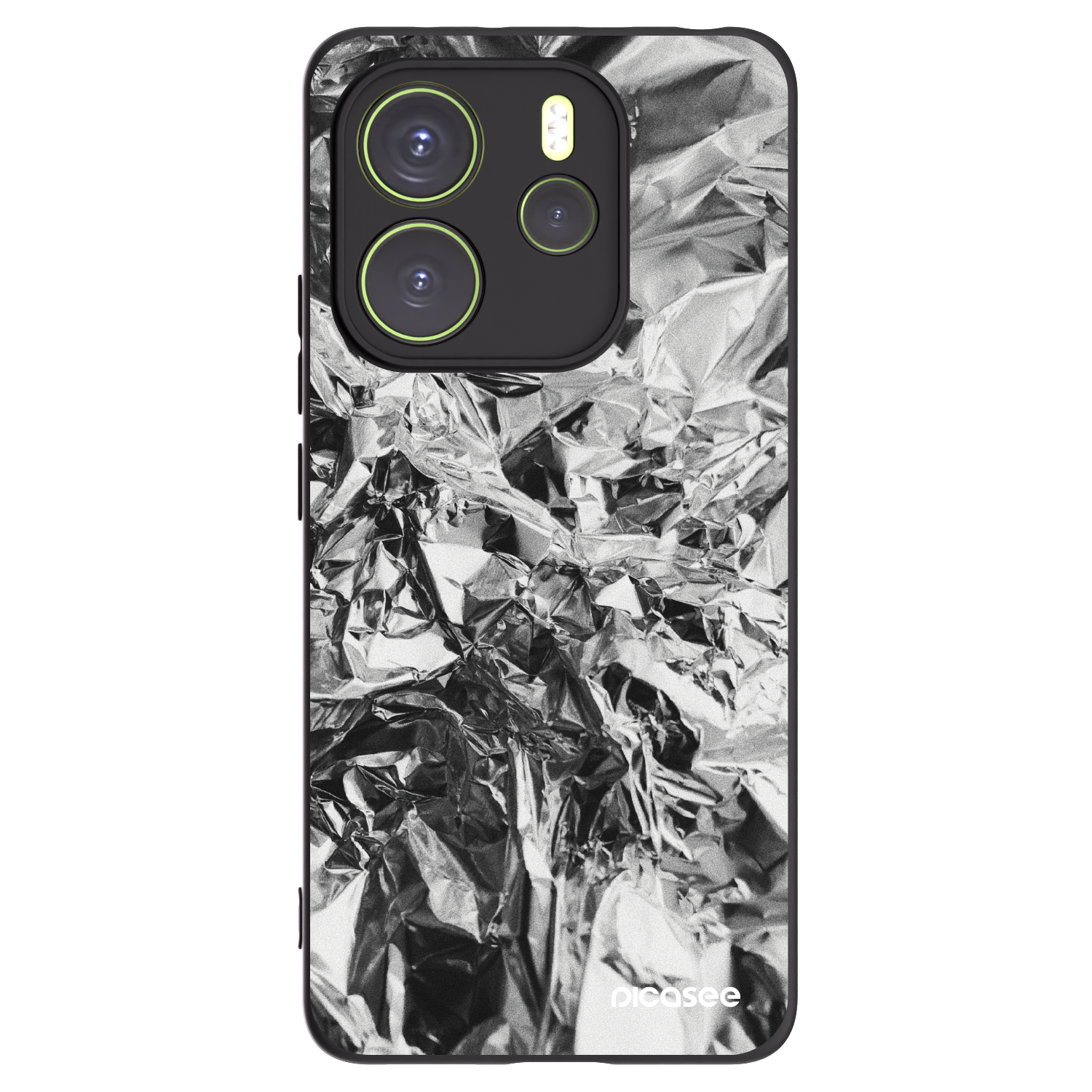Picasee silikónový čierny obal pre Xiaomi Redmi Note 14 4G - Chrome
