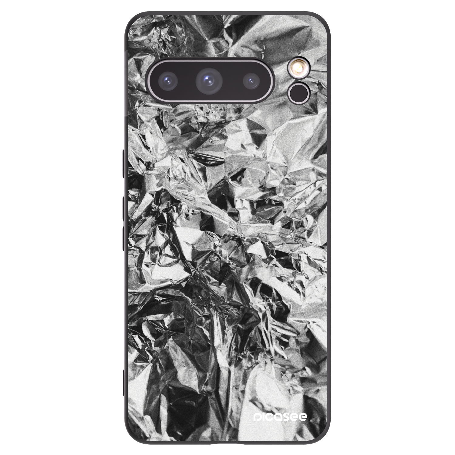 Picasee silikónový čierny obal pre Google Pixel 8 Pro - Chrome