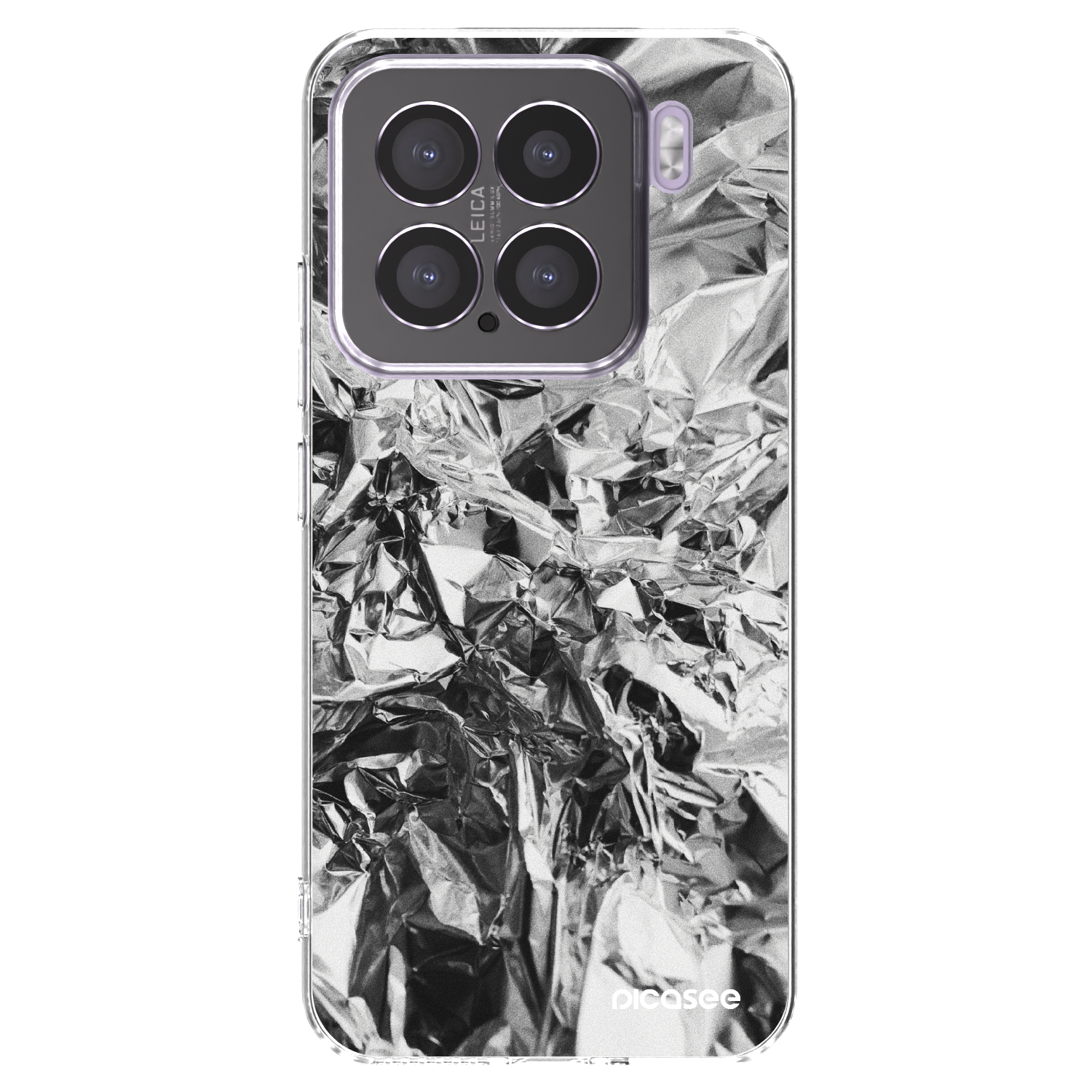 Silikónový prehľadný obal pre Xiaomi 15 - Chrome