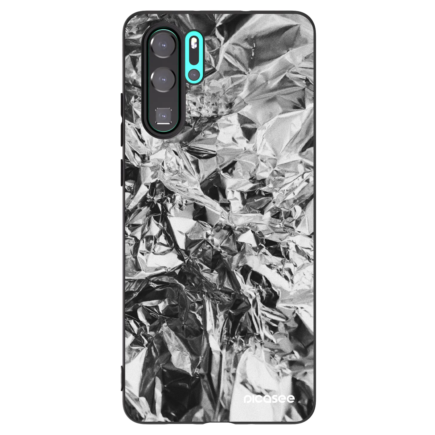 Picasee silikónový čierny obal pre Huawei P30 Pro - Chrome