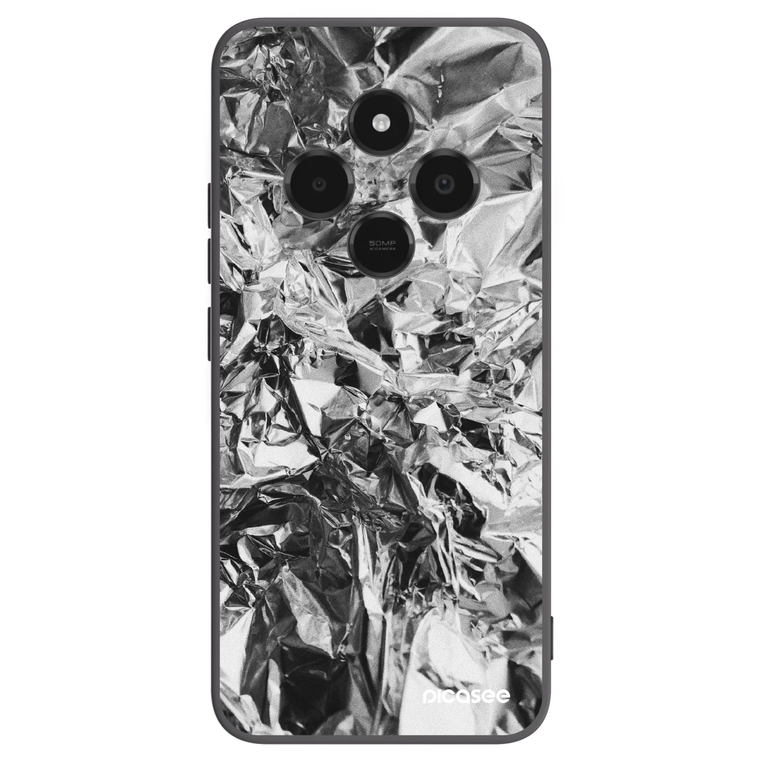 Picasee silikónový čierny obal pre Xiaomi Poco C75 - Chrome