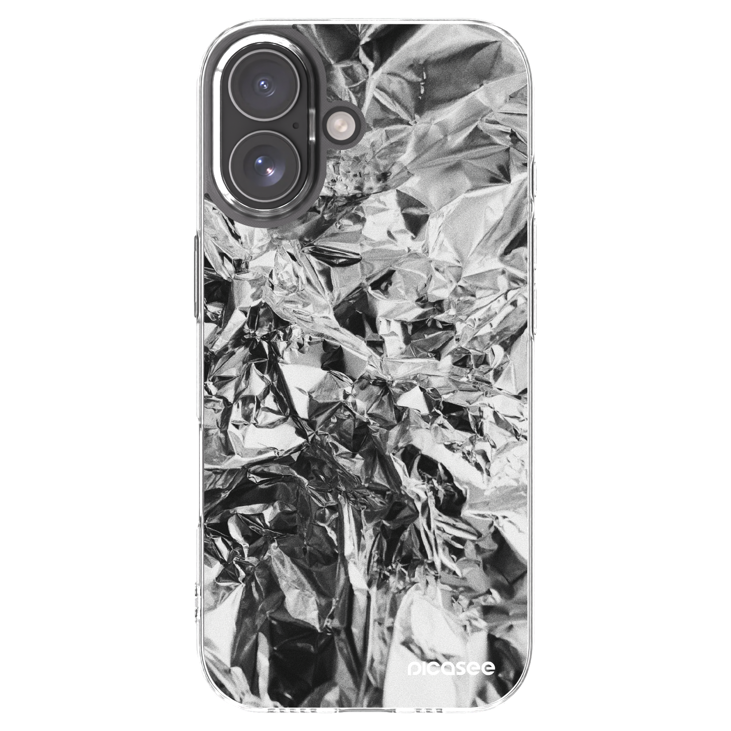 Picasee silikónový prehľadný obal pre Apple iPhone 17 - Chrome