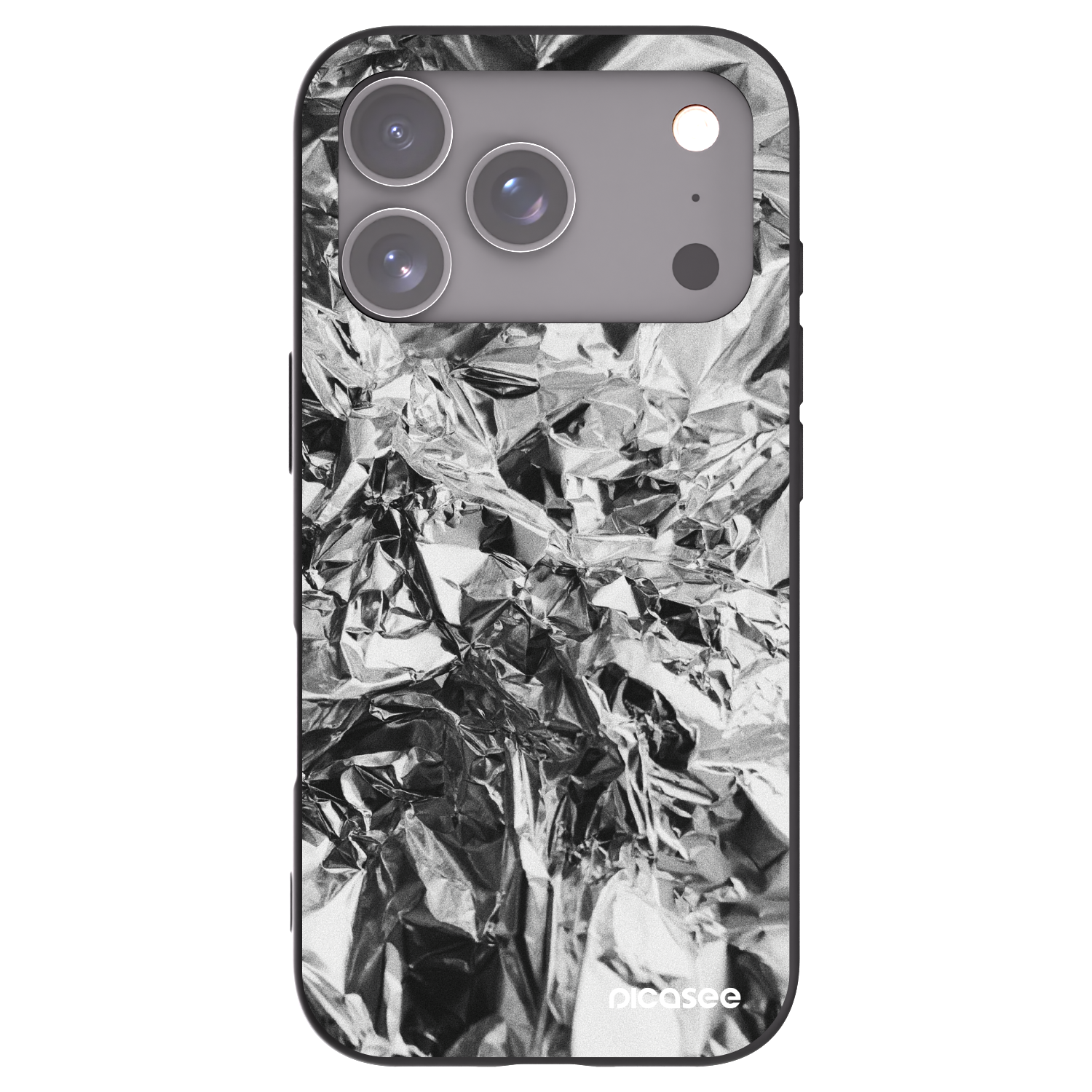Picasee silikónový čierny obal pre Apple iPhone 17 Pro - Chrome
