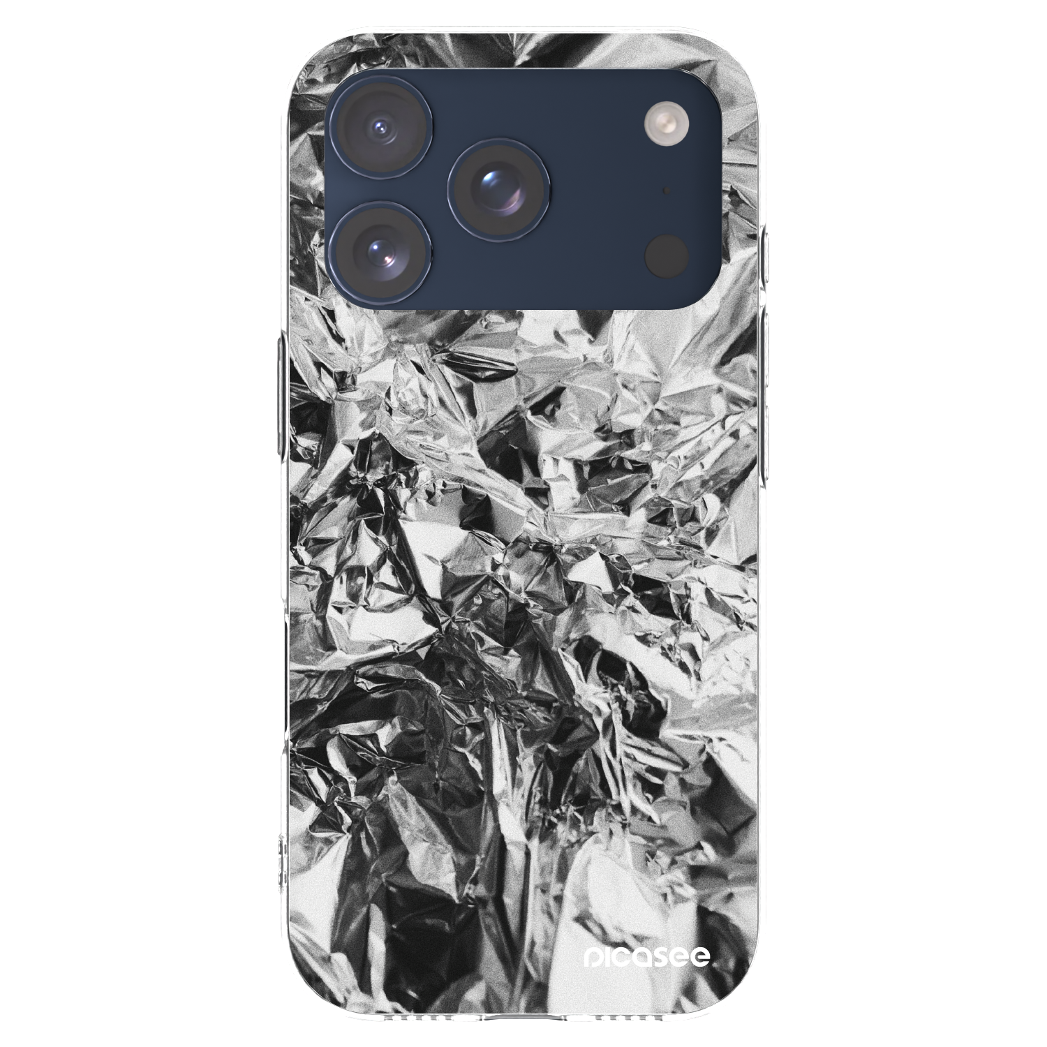 Picasee silikónový prehľadný obal pre Apple iPhone 17 Pro - Chrome