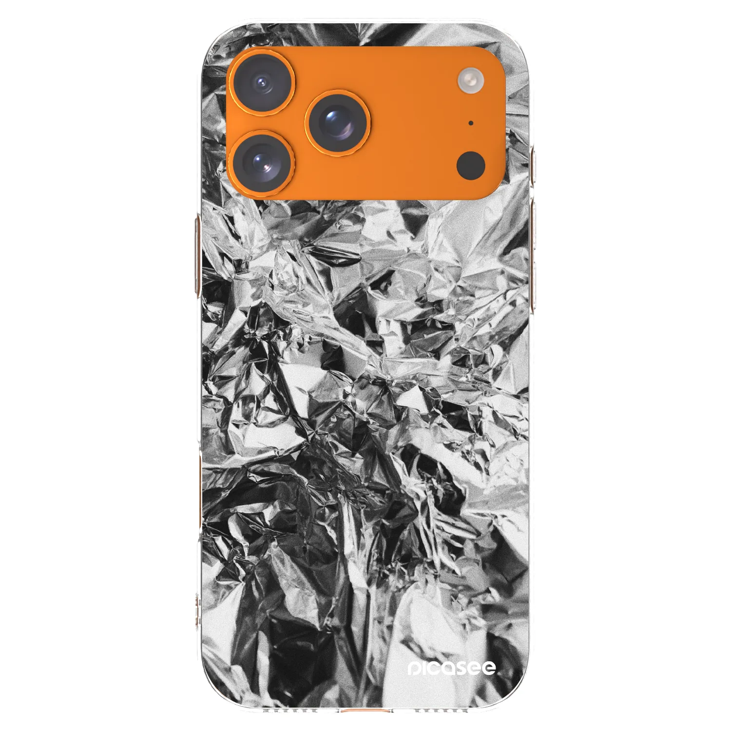 Picasee silikónový prehľadný obal pre Apple iPhone 17 Pro Max - Chrome