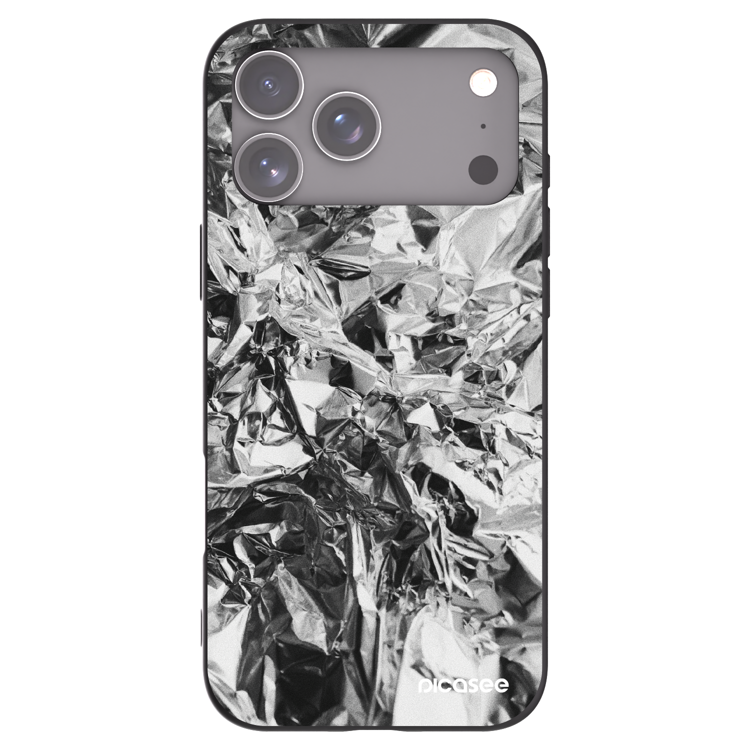 Picasee silikónový čierny obal pre Apple iPhone 17 Pro Max - Chrome
