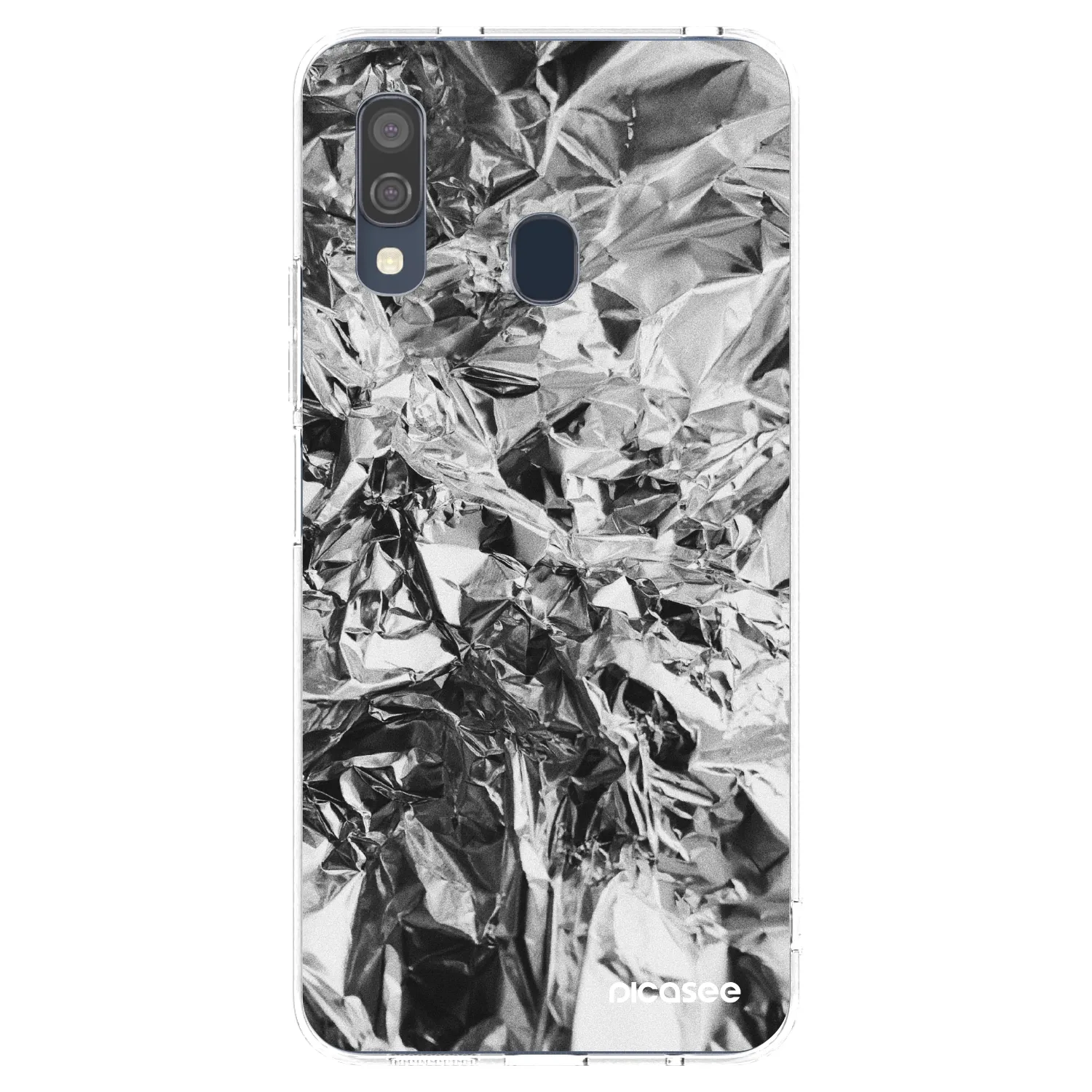 Picasee silikónový prehľadný obal pre Samsung Galaxy A40 A405F - Chrome