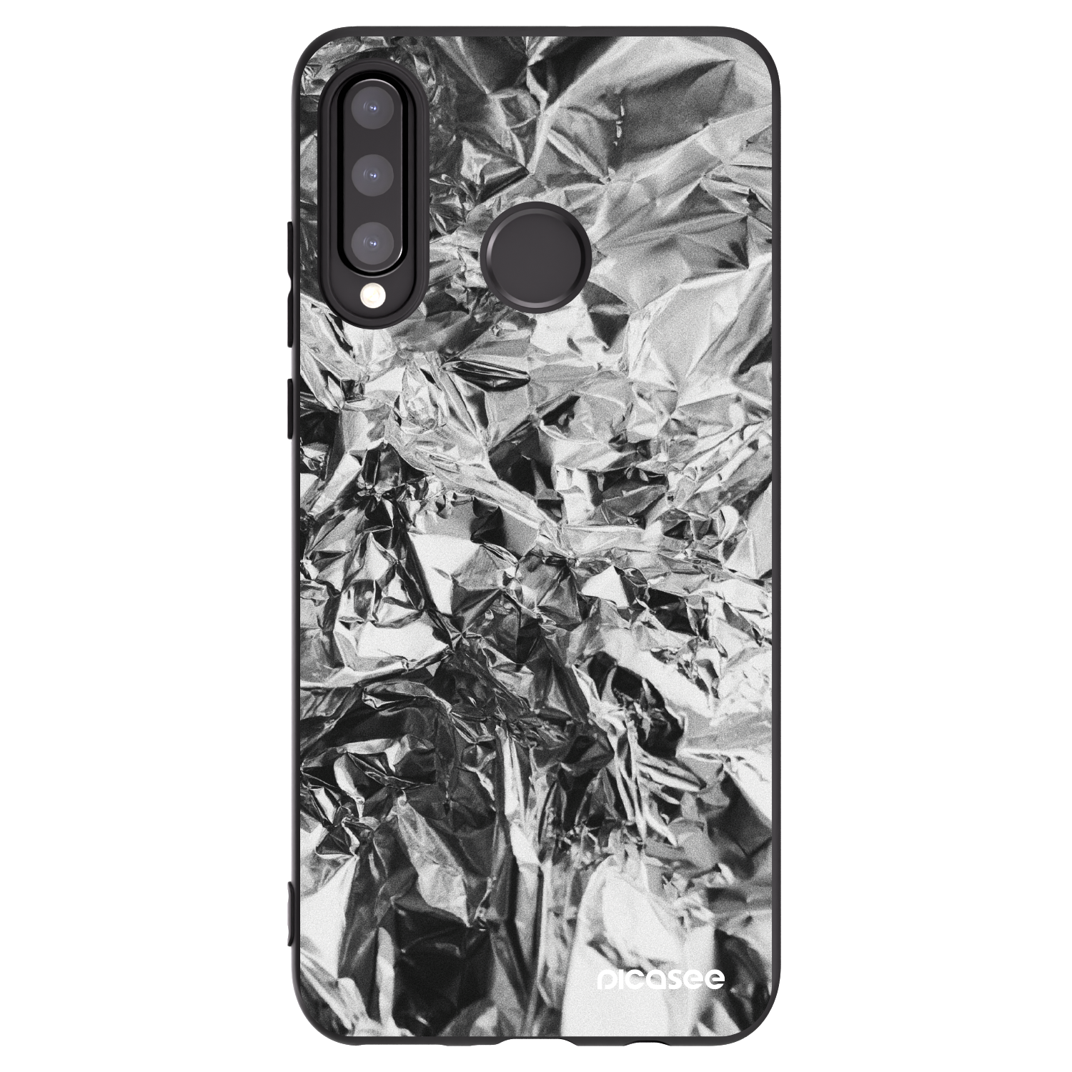 Picasee silikónový čierny obal pre Huawei P30 Lite - Chrome