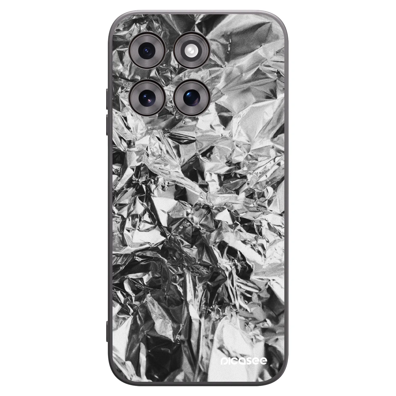 Picasee silikónový čierny obal pre Motorola Moto G77 - Chrome
