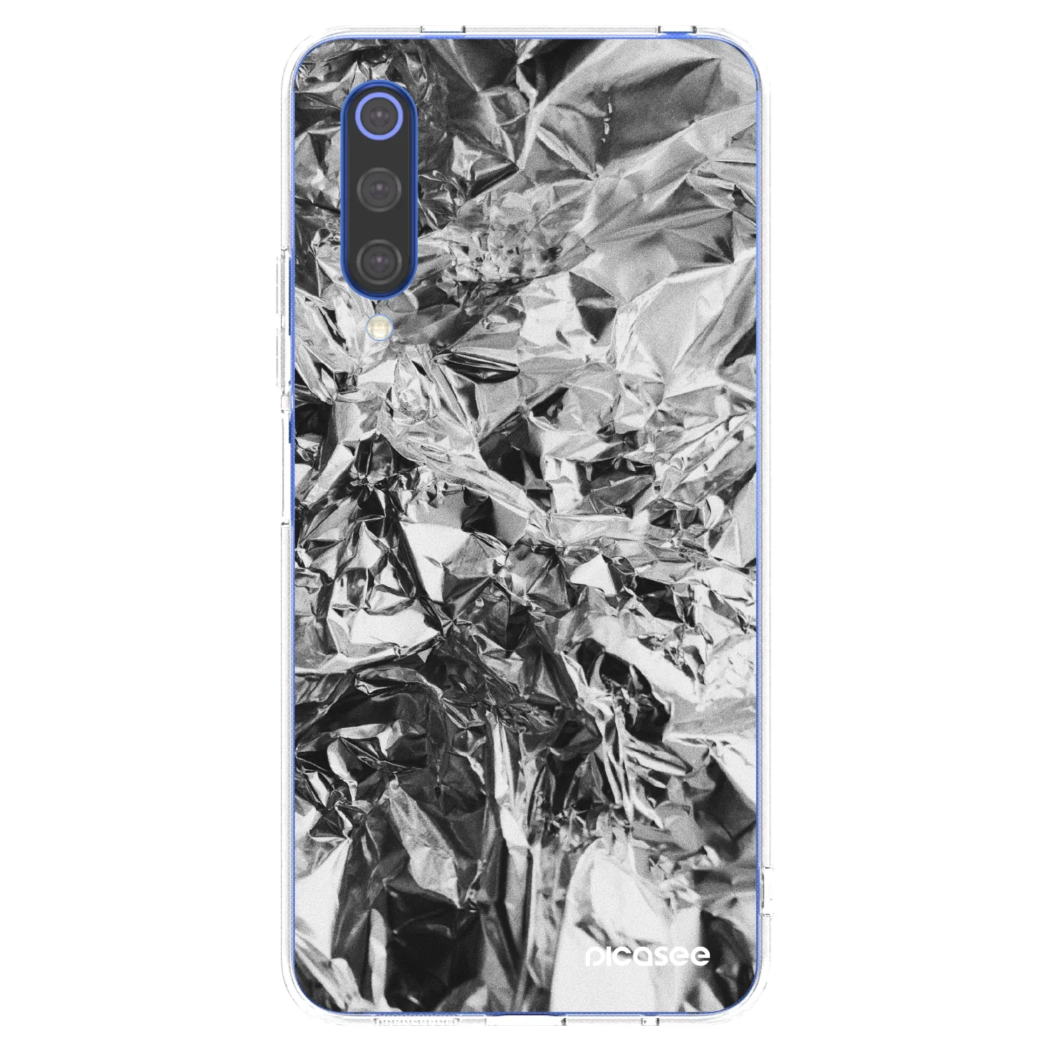 Picasee silikónový prehľadný obal pre Xiaomi Mi 9 SE - Chrome