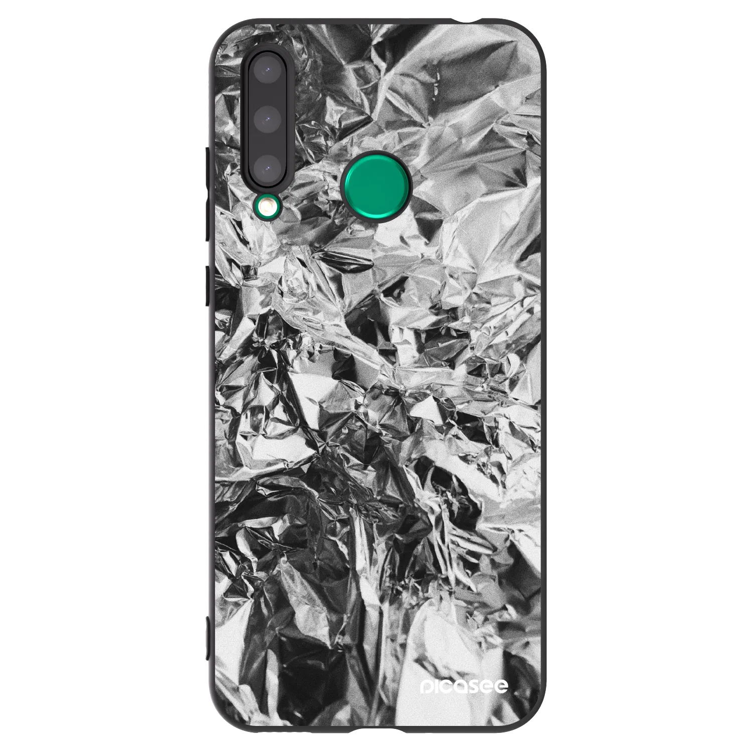 Picasee silikónový čierny obal pre Honor 20 Lite - Chrome