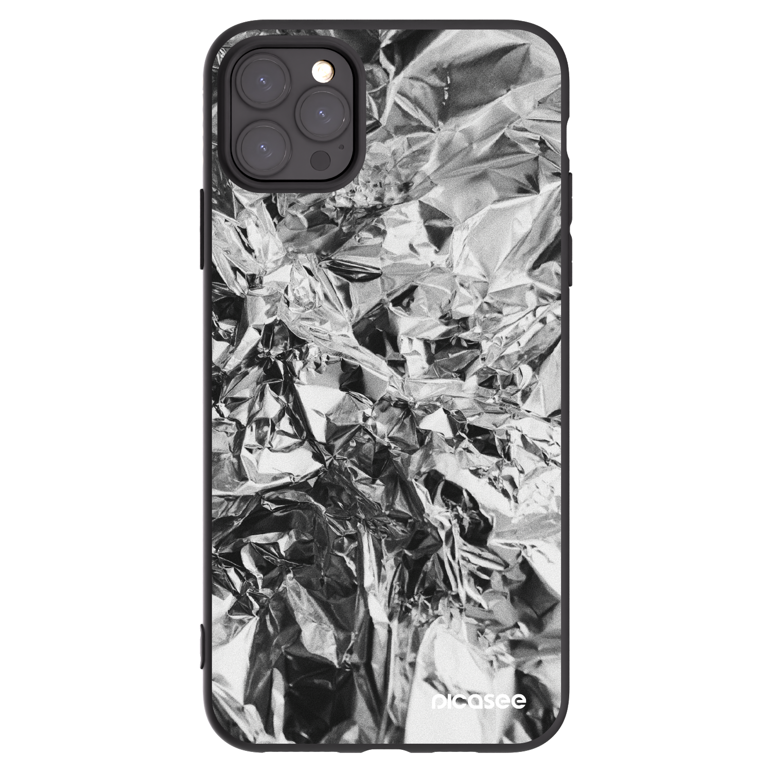 Picasee silikónový čierny obal pre Apple iPhone 11 Pro Max - Chrome