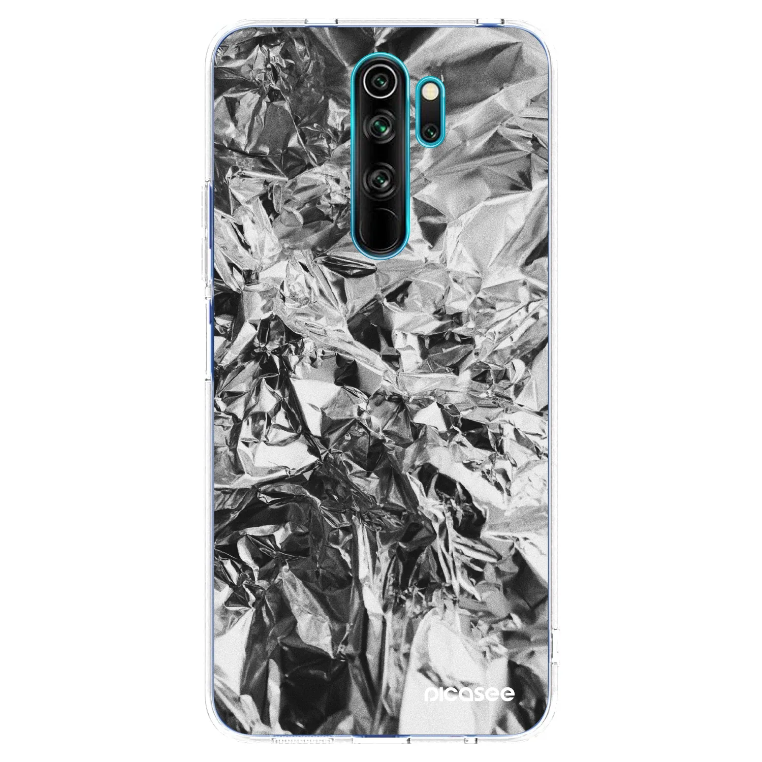 Picasee silikónový prehľadný obal pre Xiaomi Redmi Note 8 Pro - Chrome
