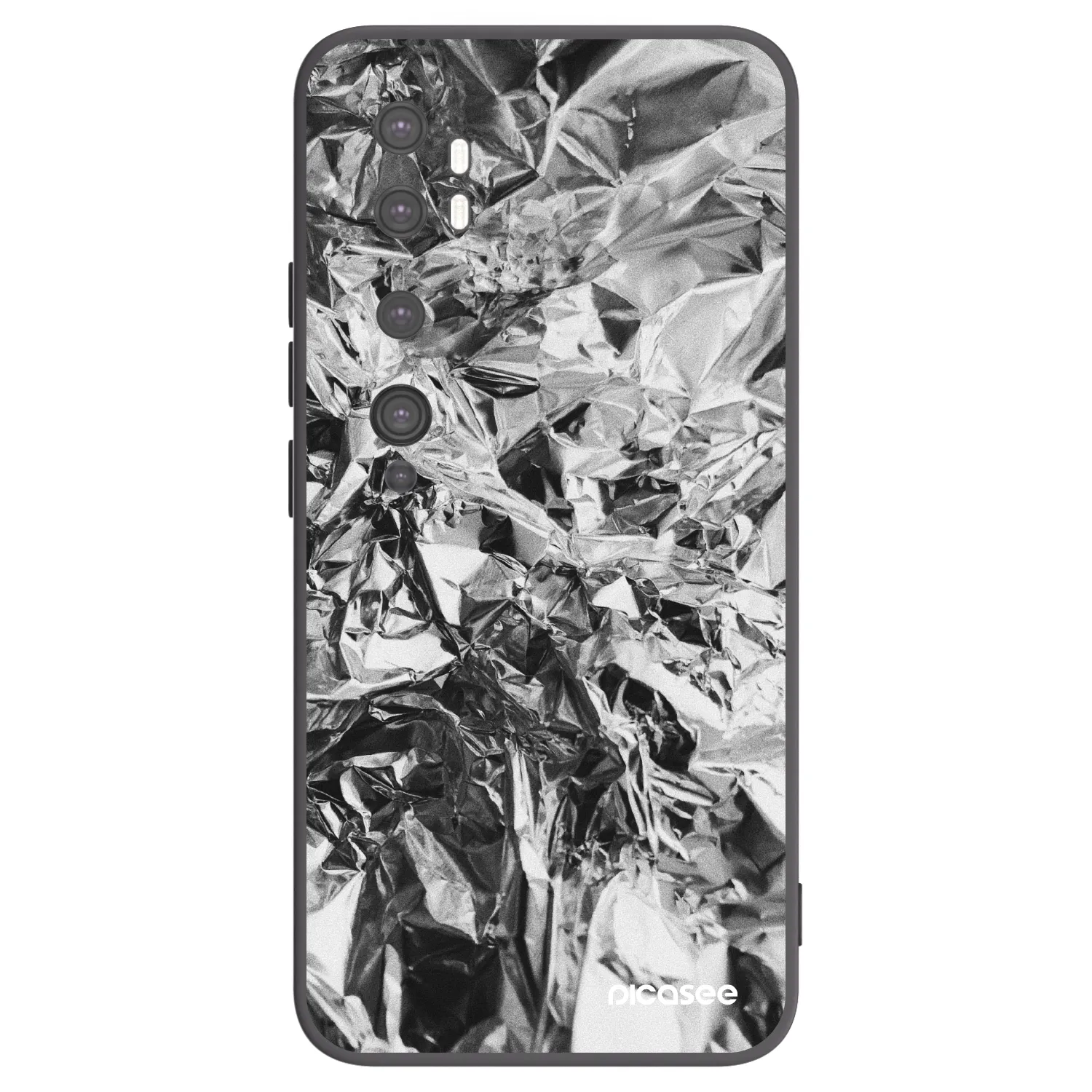 Picasee silikónový čierny obal pre Xiaomi Mi Note 10 (Pro) - Chrome