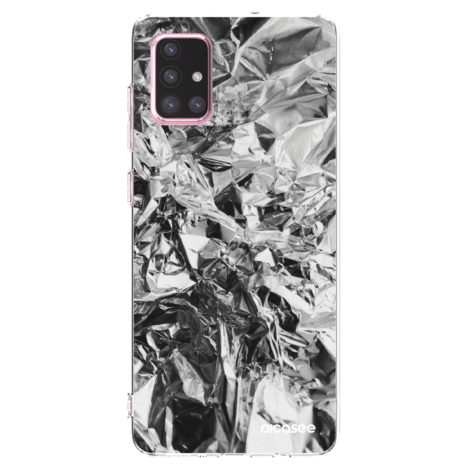 Picasee silikónový prehľadný obal pre Samsung Galaxy A71 A715F - Chrome