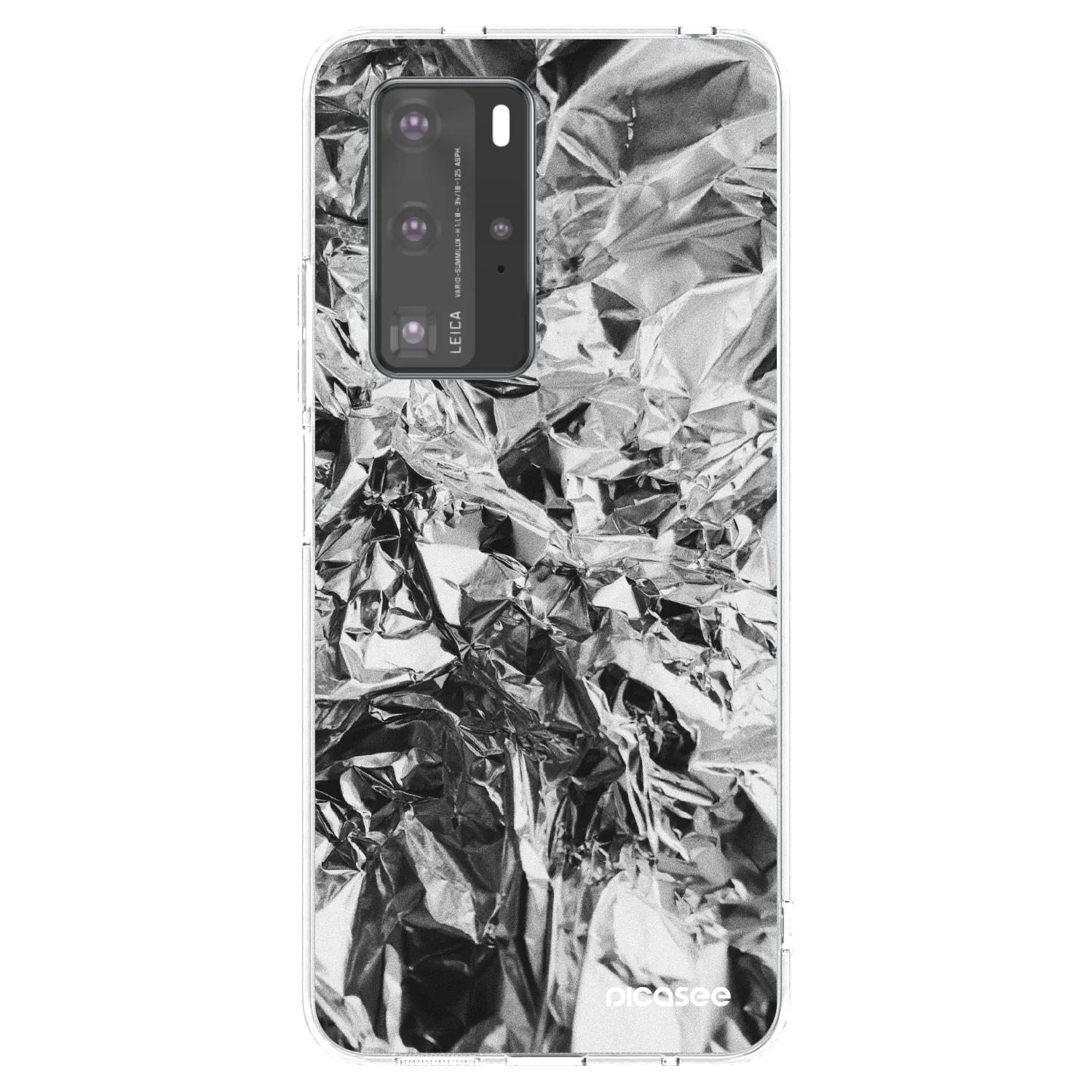 Silikónový prehľadný obal pre Huawei P40 Pro - Chrome