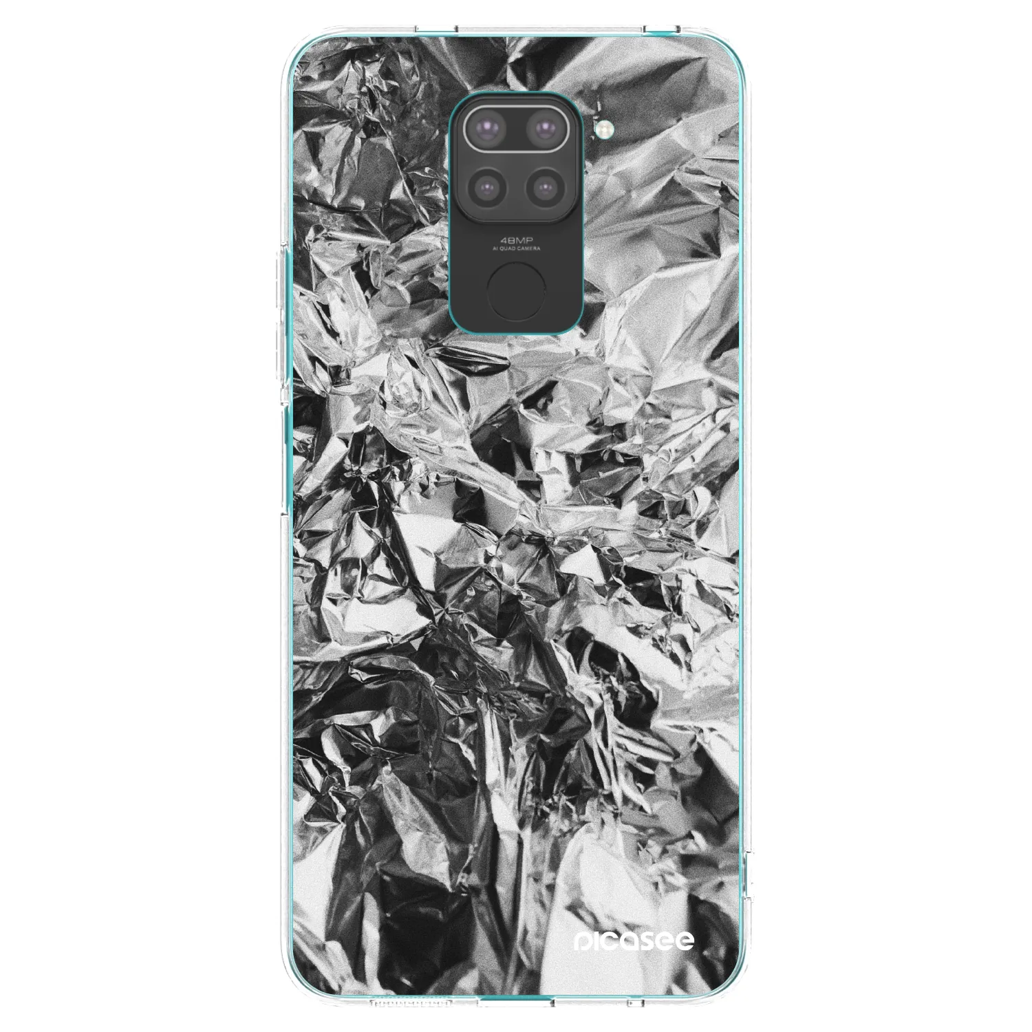 Picasee silikónový čierny obal pre Xiaomi Redmi Note 9 - Chrome