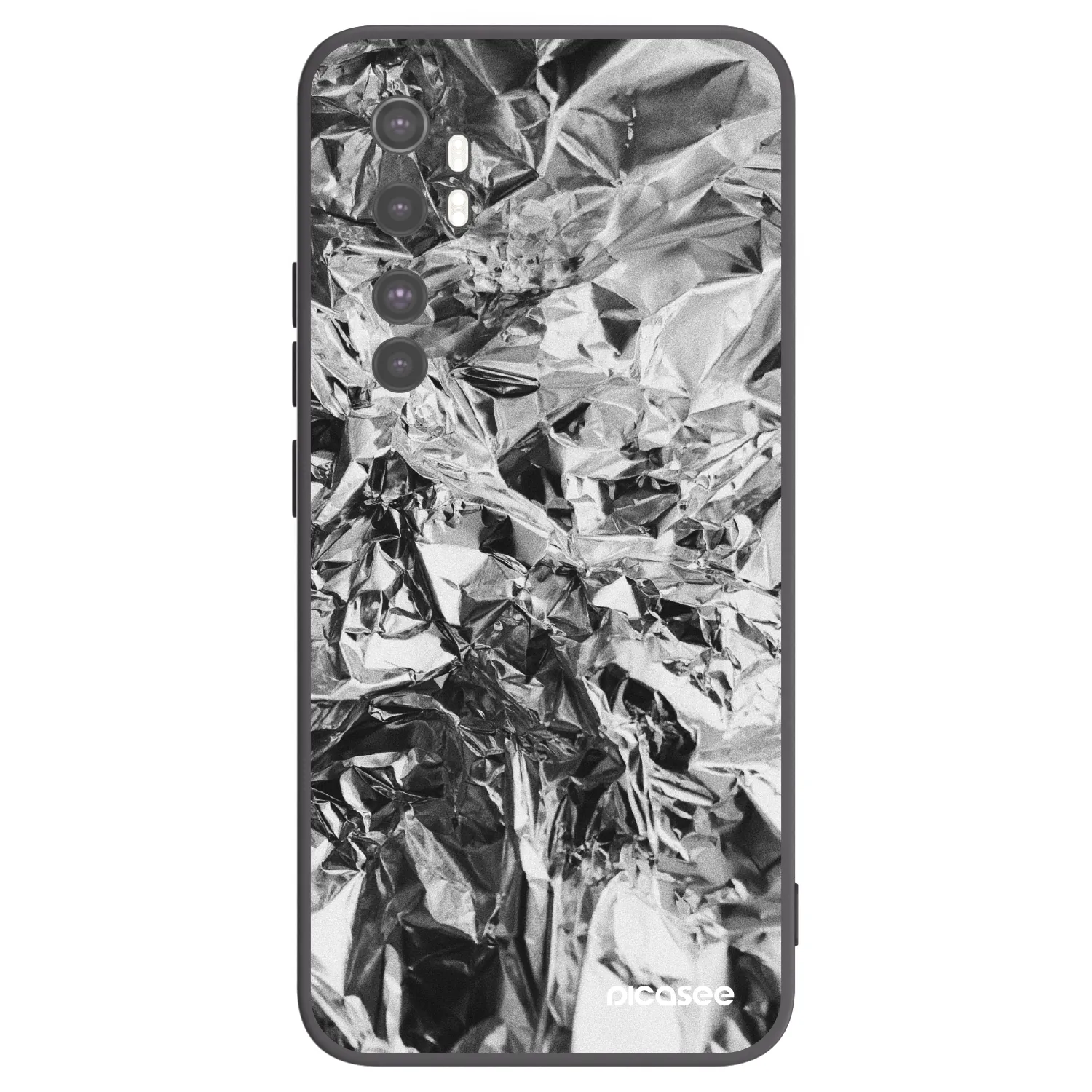 Picasee silikónový čierny obal pre Xiaomi Mi Note 10 Lite - Chrome