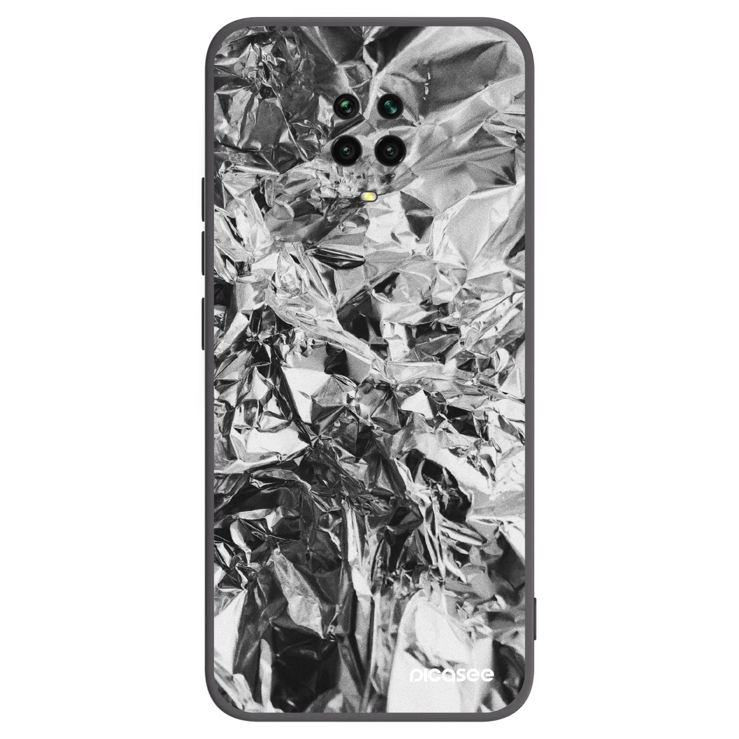Picasee silikónový čierny obal pre Xiaomi Redmi Note 9S - Chrome