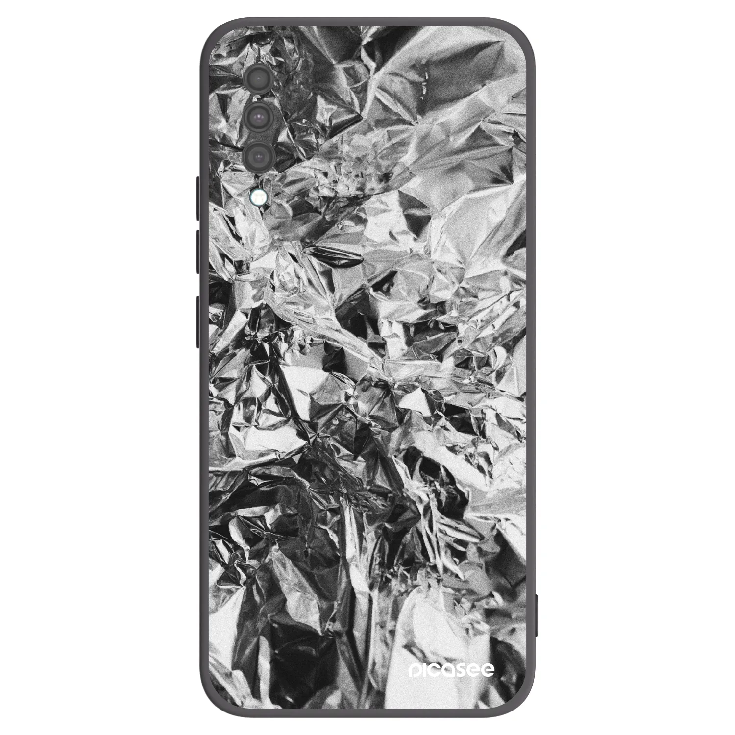Picasee silikónový čierny obal pre Samsung Galaxy A30s A307F - Chrome
