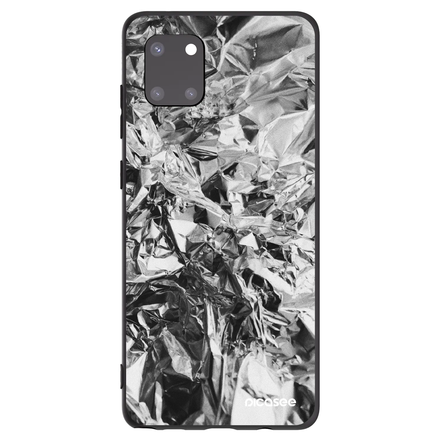 Picasee silikónový čierny obal pre Samsung Galaxy Note 10 Lite N770F - Chrome