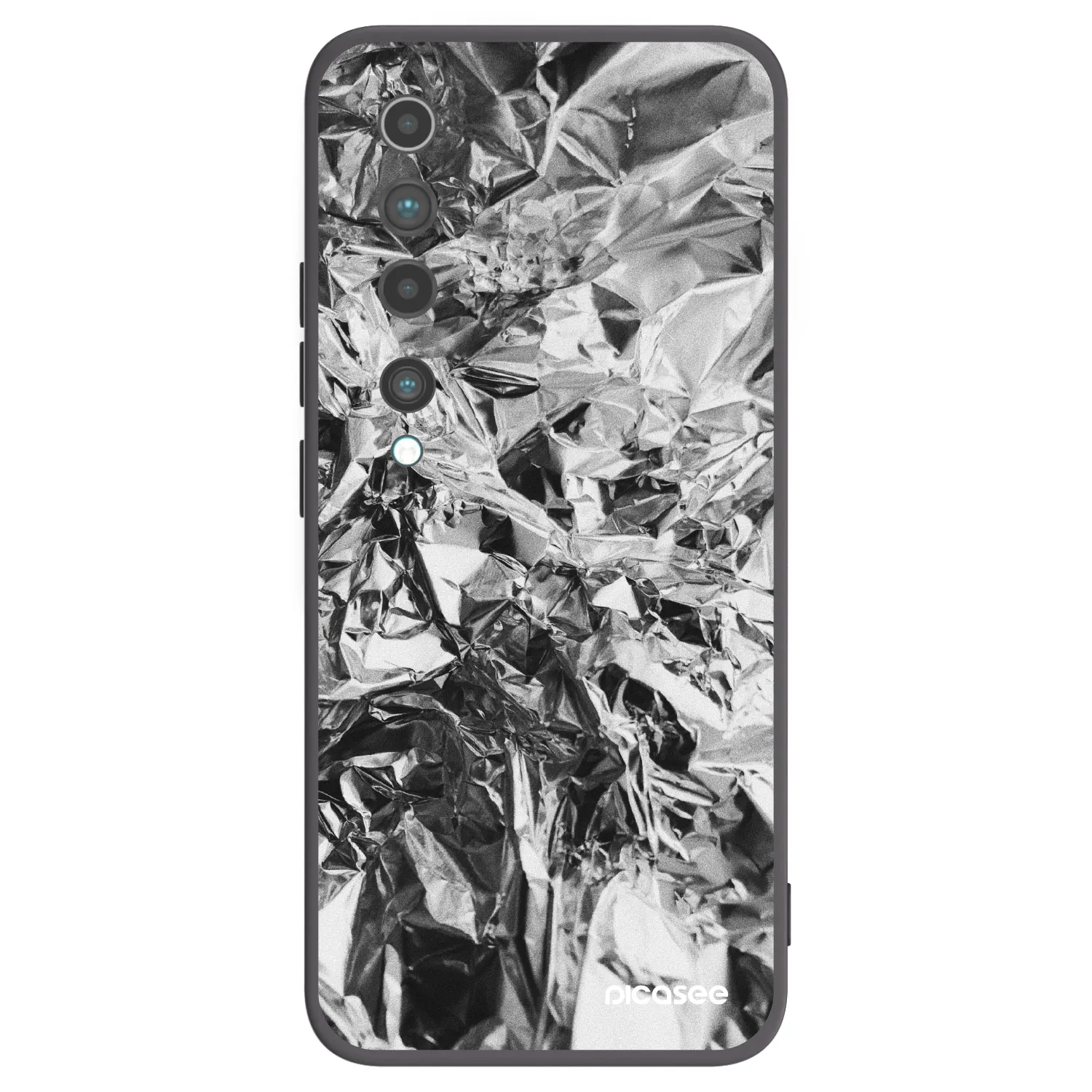 Picasee silikónový čierny obal pre Xiaomi Mi 10 - Chrome