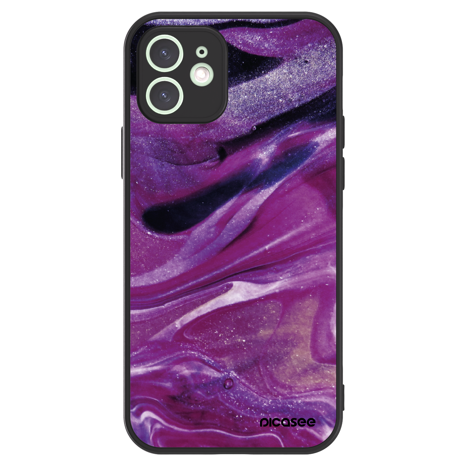 Picasee ULTIMATE CASE pro Apple iPhone 12 - Purple glitter