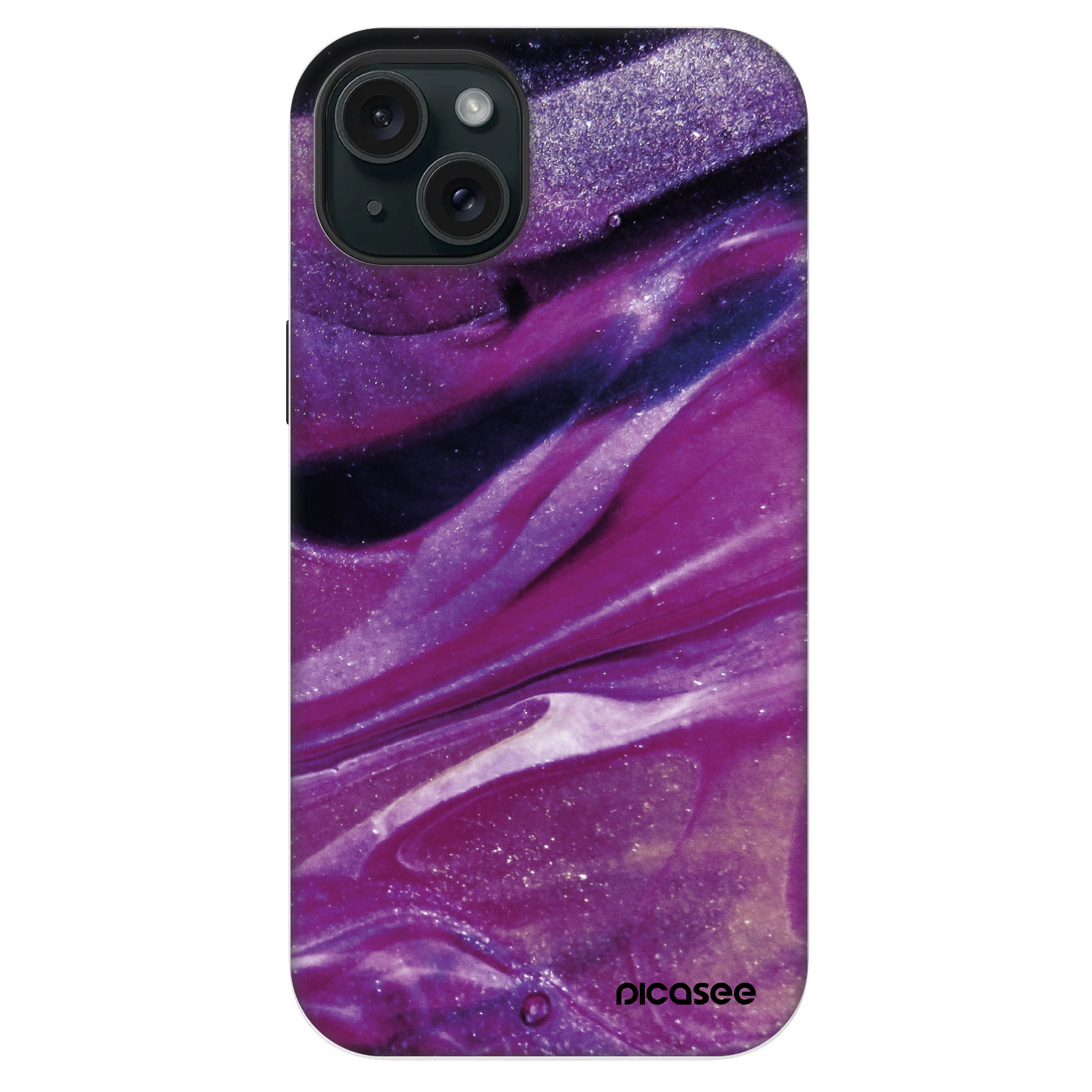 Picasee Fashion Case MagSafe pre Apple iPhone 14 Plus - Purple glitter