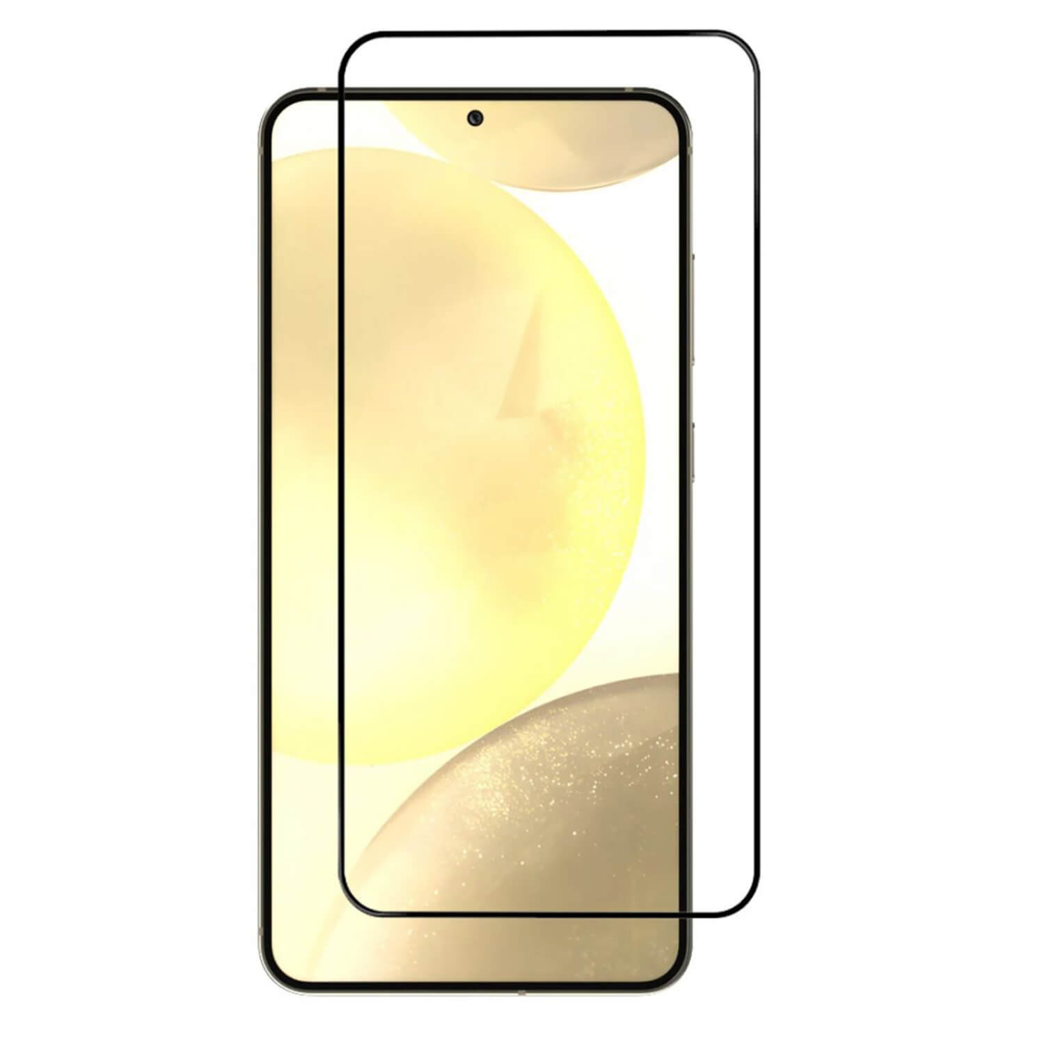 Picasee 3D ochranné tvrdené sklo s rámčekom pre Samsung Galaxy S24 FE S721B - čierné 480011