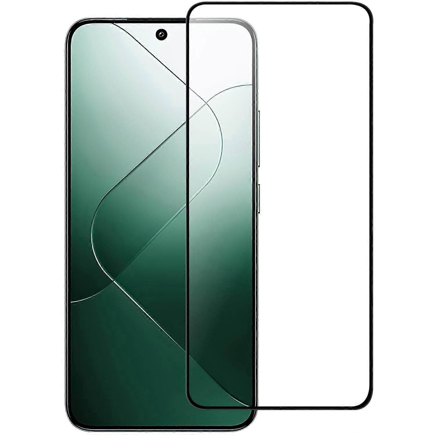 3x Picasee 3D ochranné tvrdené sklo s rámčekom pre Xiaomi 14T Pro - čierné - 2+1 zdarma