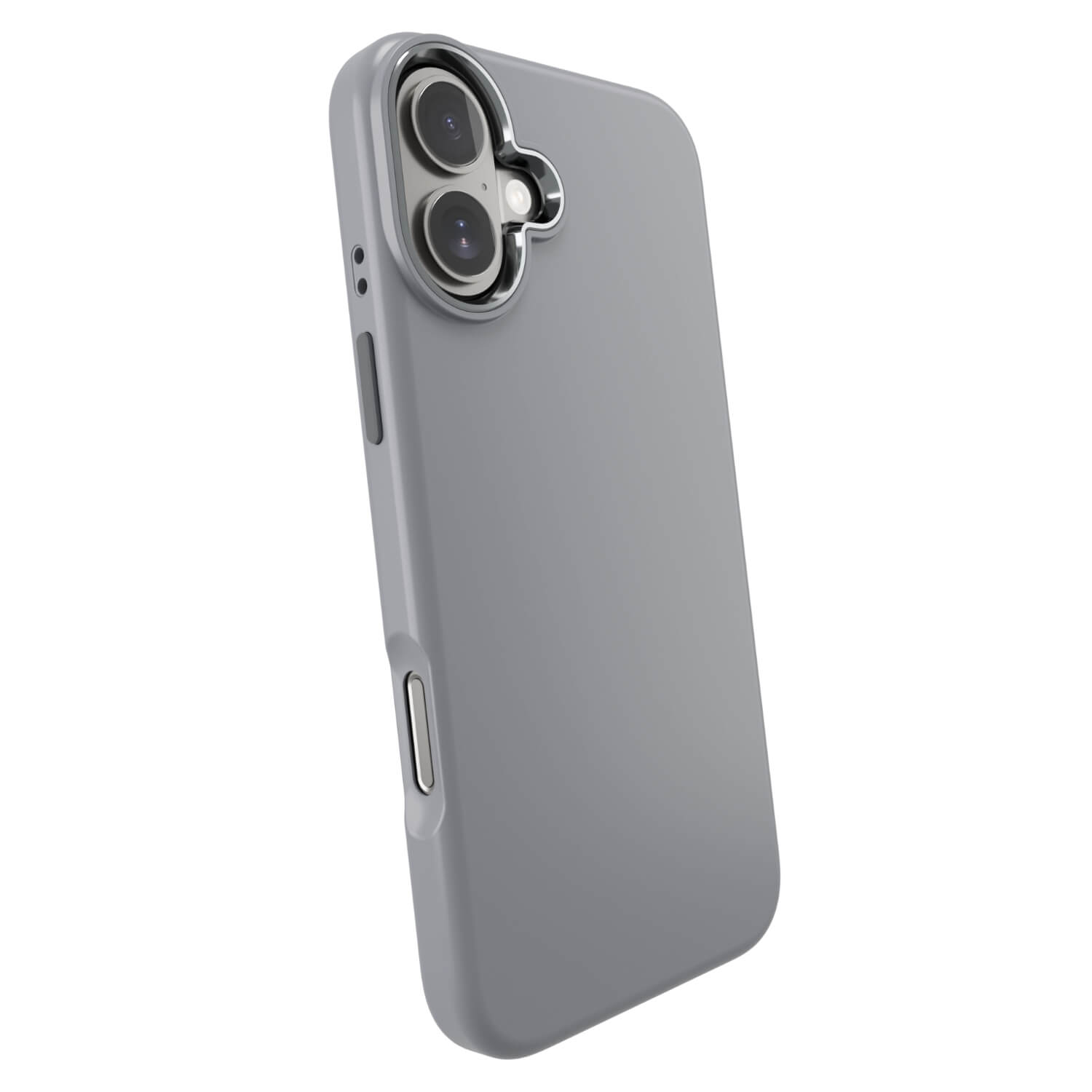 Picasee Premium case s MagSafe pro Apple iPhone 16 - Vlastné gravírovanie - Šedá