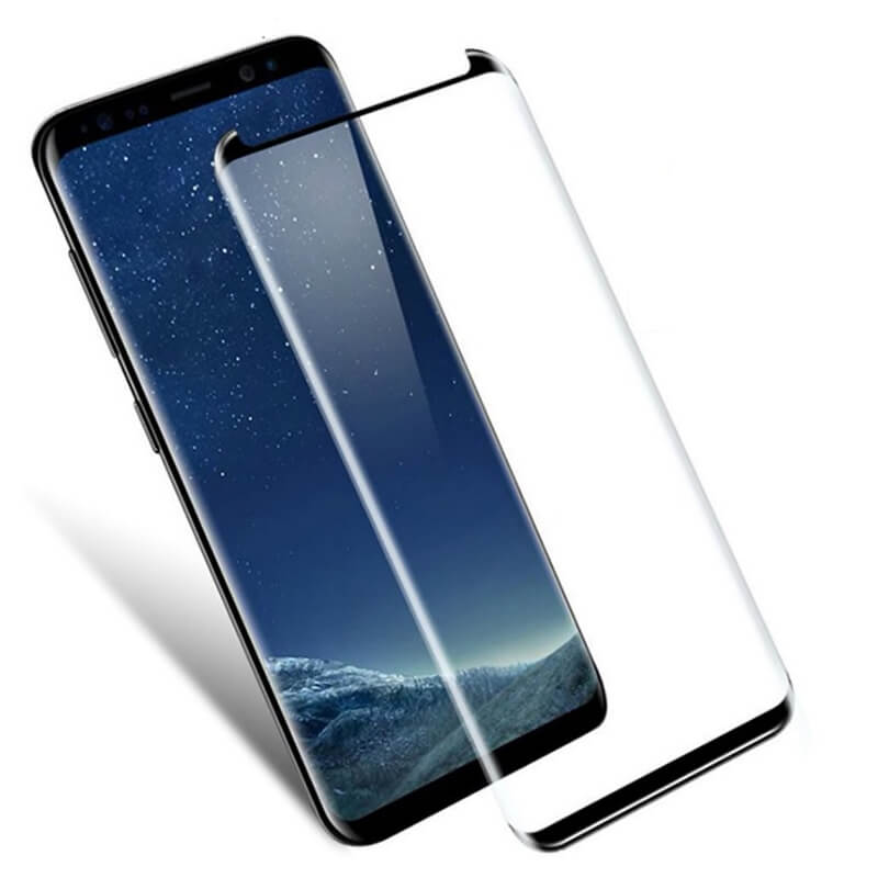 Picasee 3D zahnuté ochranné sklo pre Samsung Galaxy S9 G960F - čierne