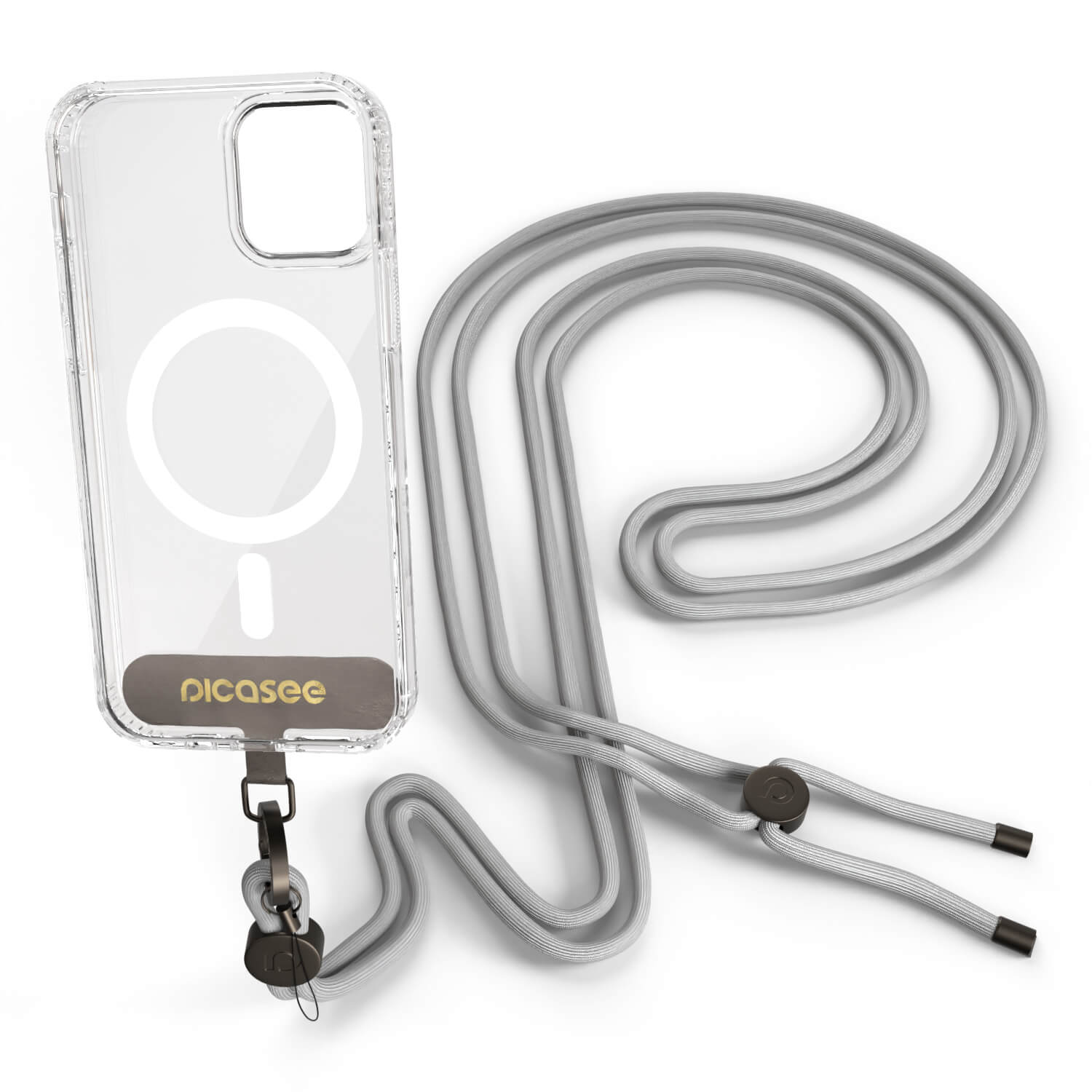 Picasee Cross-body phone strap - Sivý