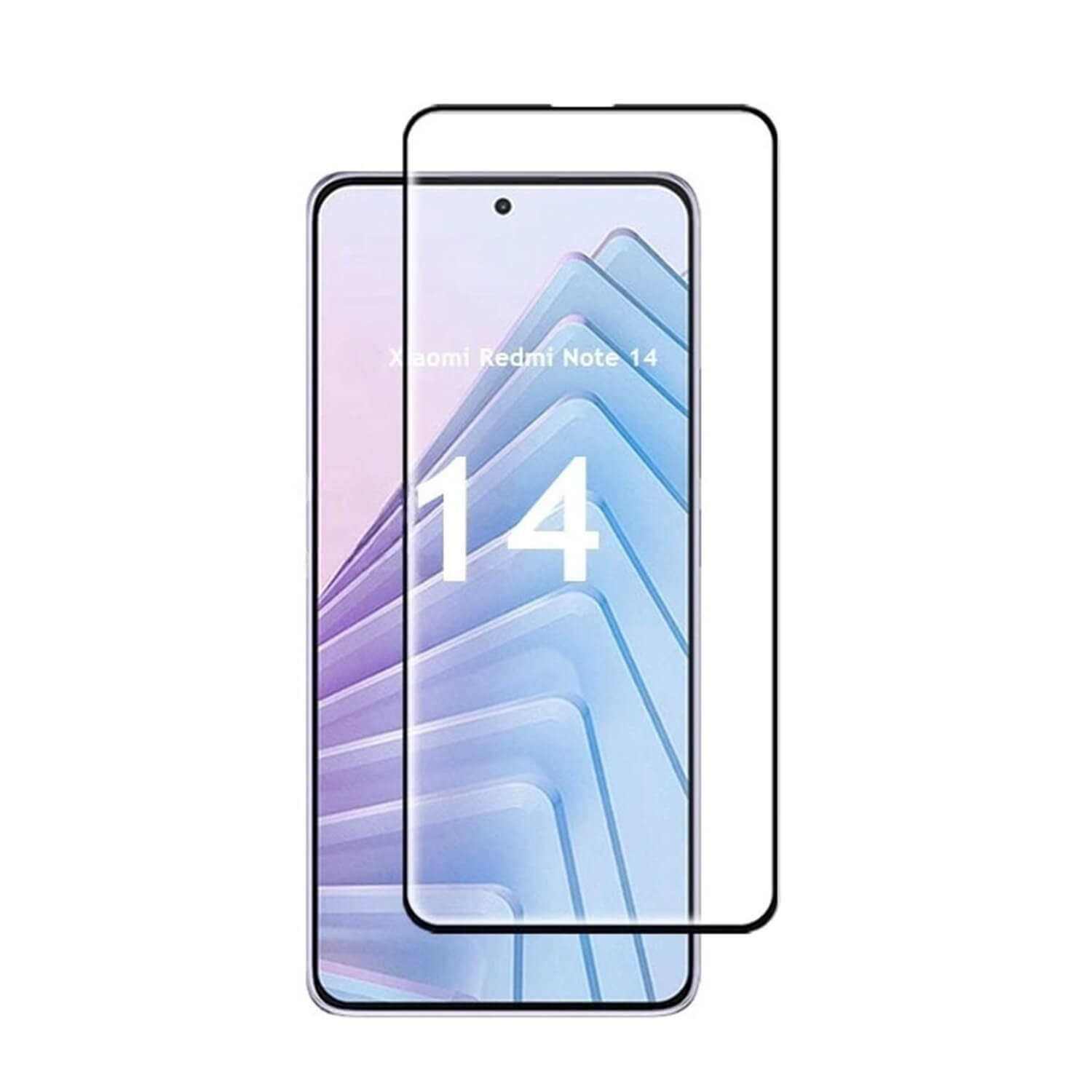 Picasee 3D ochranné tvrdené sklo s rámčekom pre Xiaomi Redmi Note 14 4G - čierné 498011