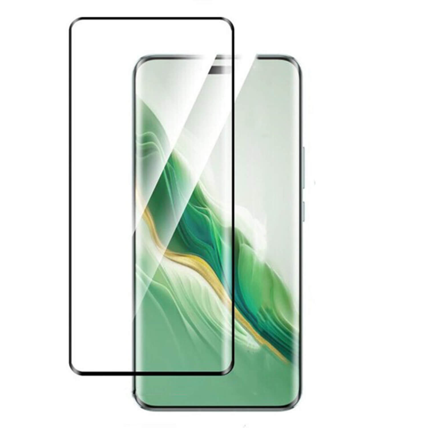 Picasee 3D zahnuté ochranné sklo pre Honor Magic7 Pro 5G - čierne