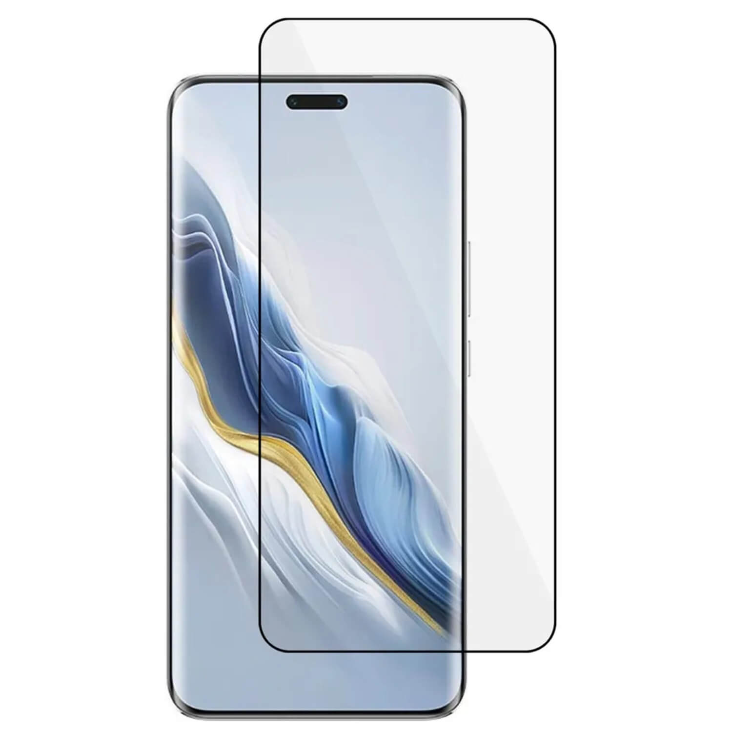 3x Picasee 3D ochranné tvrdené sklo s rámčekom pre Honor Magic7 Lite 5G - čierné - 2+1 zdarma 492012
