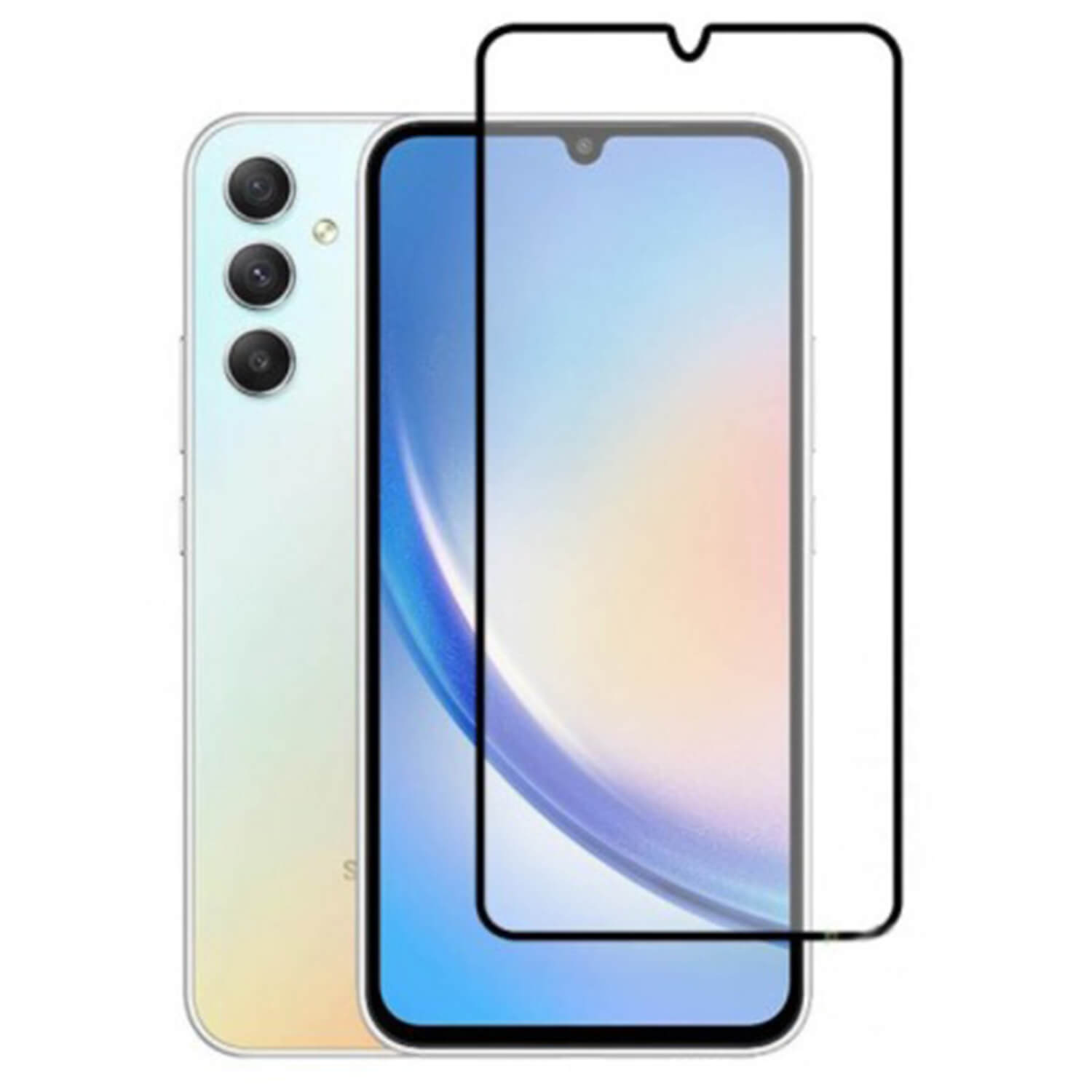 Picasee 3D ochranné tvrdené sklo s rámčekom pre Samsung Galaxy A56 5G A566B - čierné