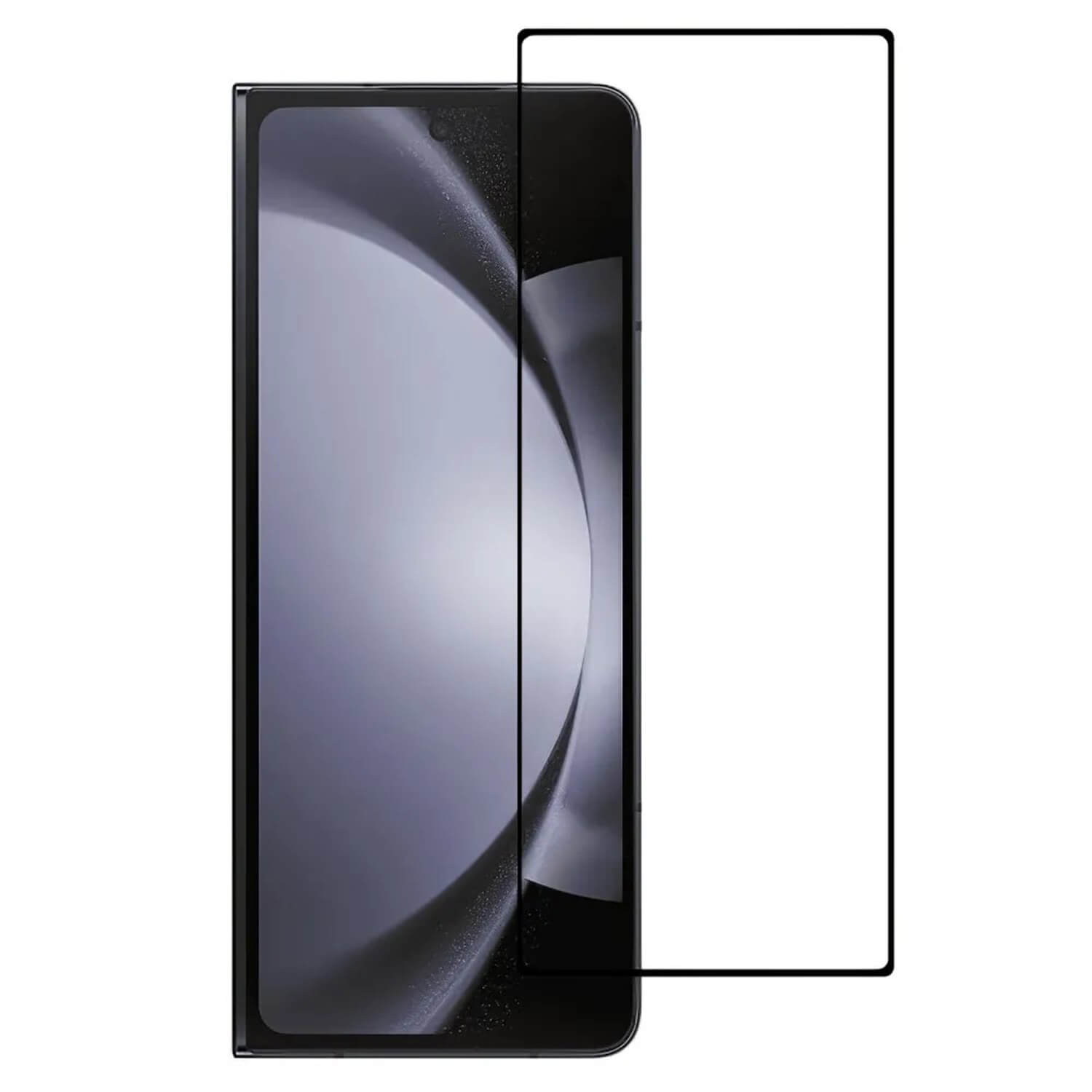 Picasee 3D ochranné tvrdené sklo s rámčekom pre Samsung Galaxy Z Fold 6 5G - čierné 507011