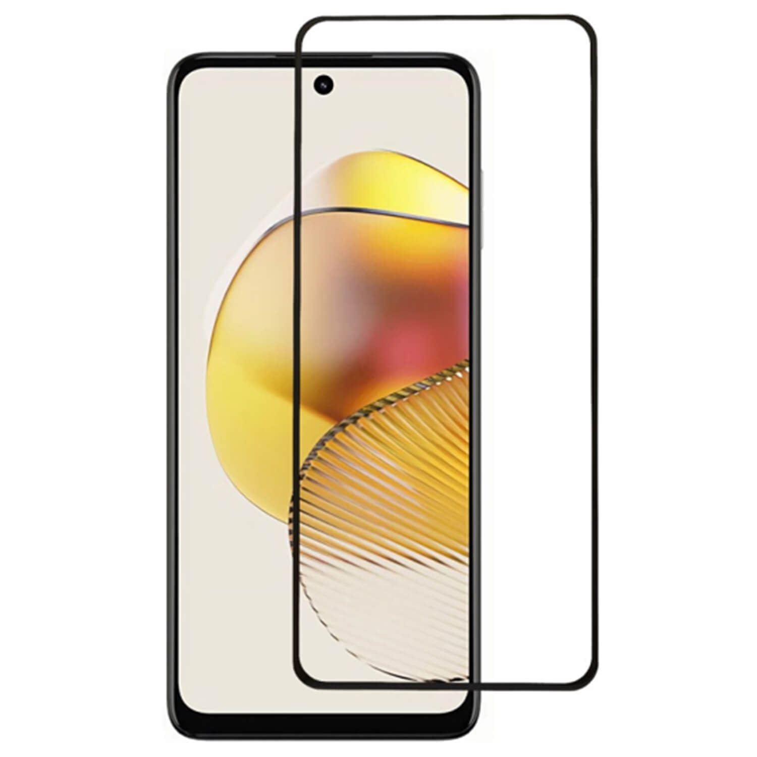 Picasee 3D ochranné tvrdené sklo s rámčekom pre Motorola Moto G05 - čierné