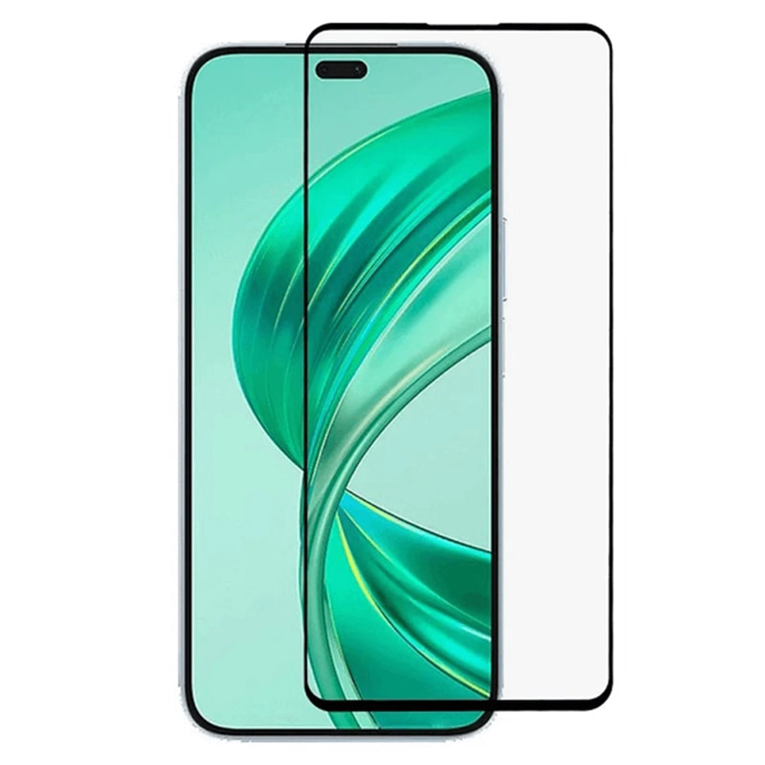 3x Picasee 3D zahnuté ochranné sklo pre Honor 400 5G - čierne - 2+1 zdarma