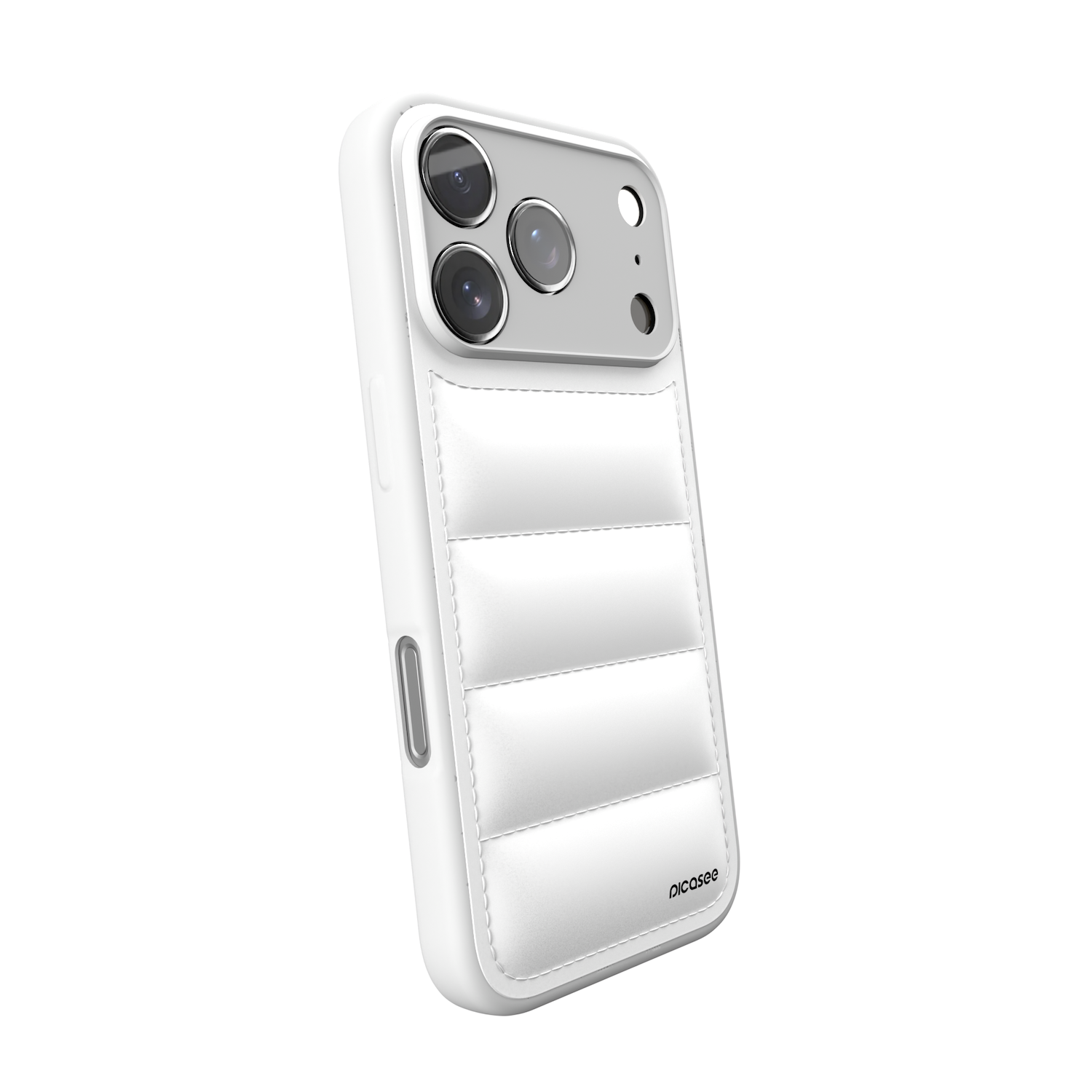 Picasee Puffer case pro Apple iPhone 17 Pro - Picasee Puffer - Biela