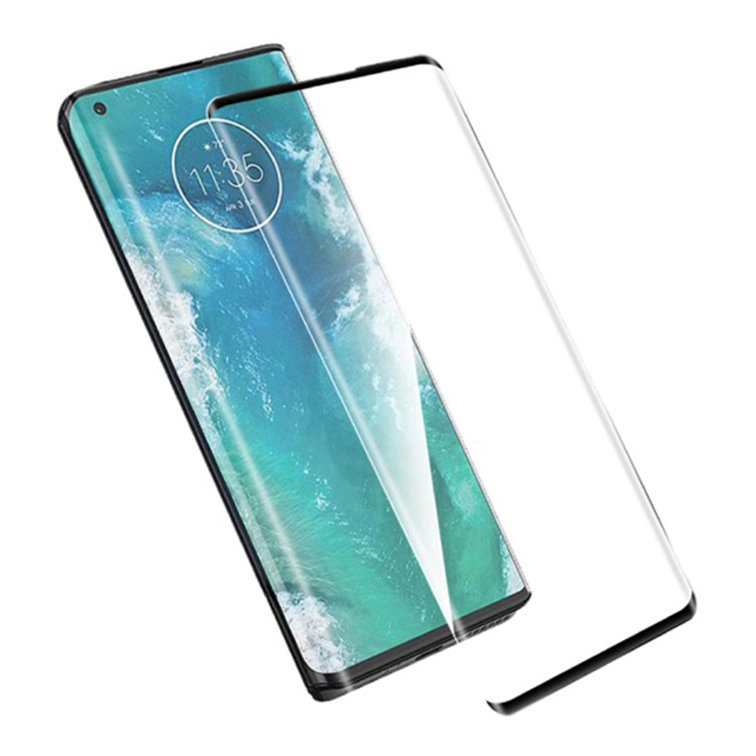 Picasee 3D ochranné tvrdené sklo s rámčekom pre Motorola Moto G86 5G - čierné