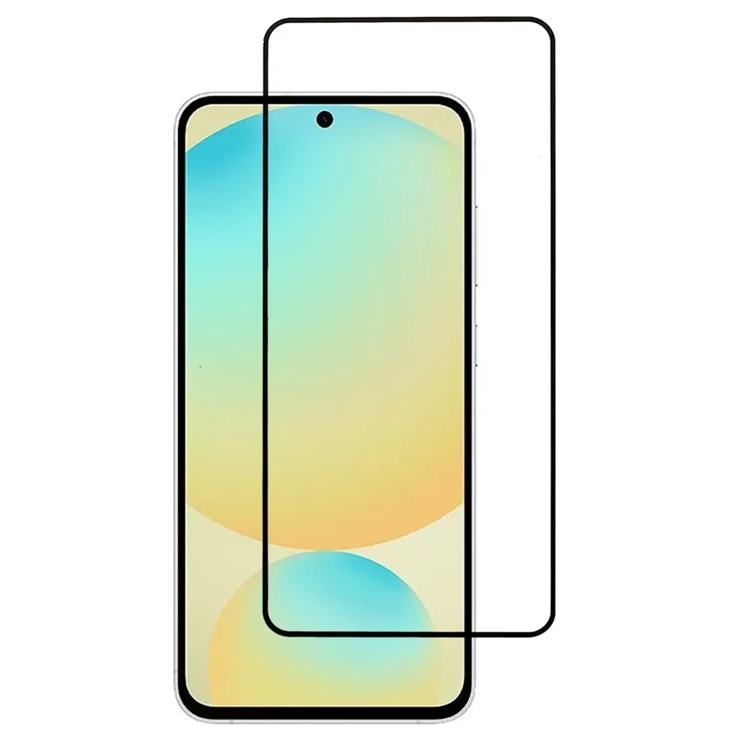 Picasee 3D ochranné tvrdené sklo s rámčekom pre Samsung Galaxy S25 FE 5G - čierné