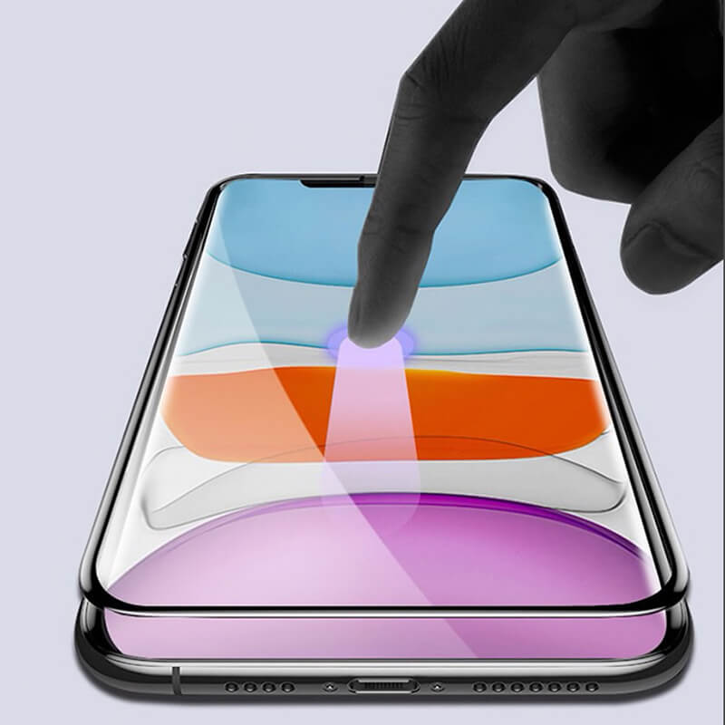 3x 3D ochranné tvrdené sklo s rámčekom pre Apple iPhone 11 Pro - čierné - 2+1 zdarma