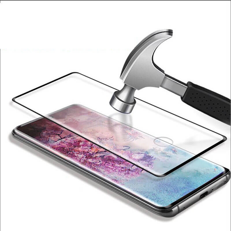 3D zahnuté ochranné sklo pre Samsung Galaxy Note 10 N970F - čierne