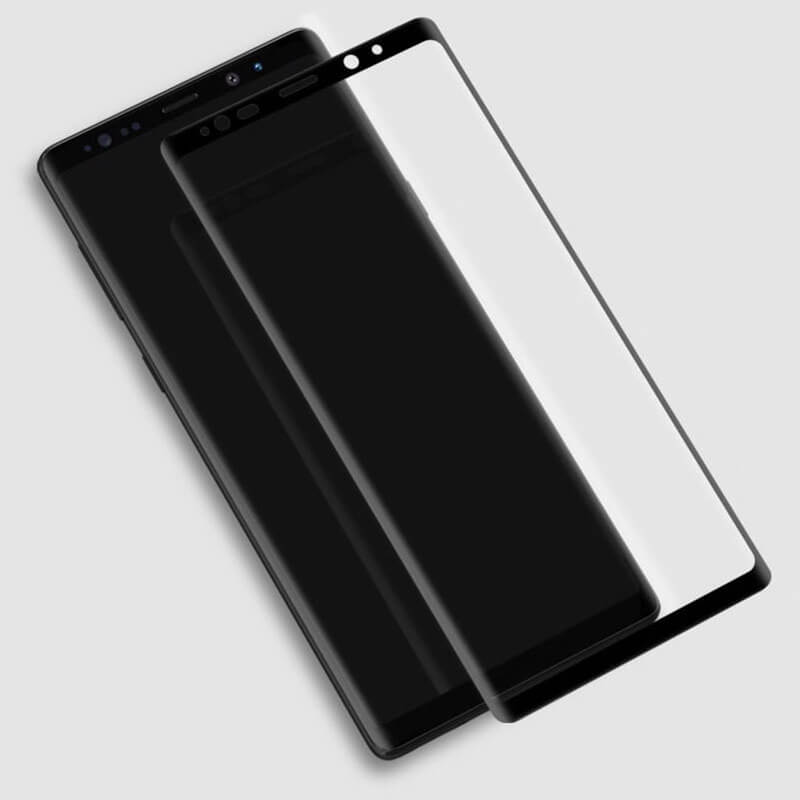 3x Picasee 3D zahnuté ochranné sklo pre Samsung Galaxy Note 9 N960F - čierne - 2+1 zdarma