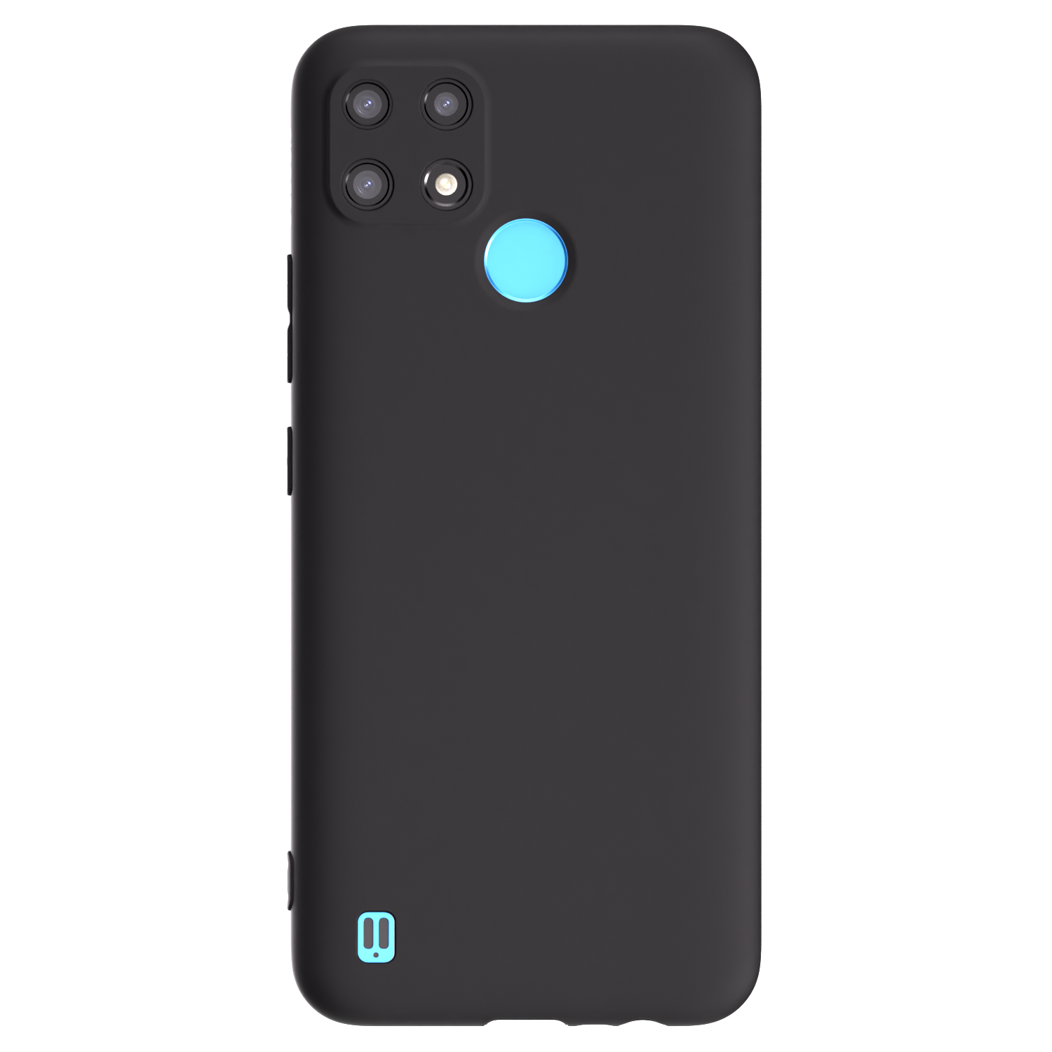 Picasee silikónový čierny obal pre Realme C21 - Vlastný fotka/motiv